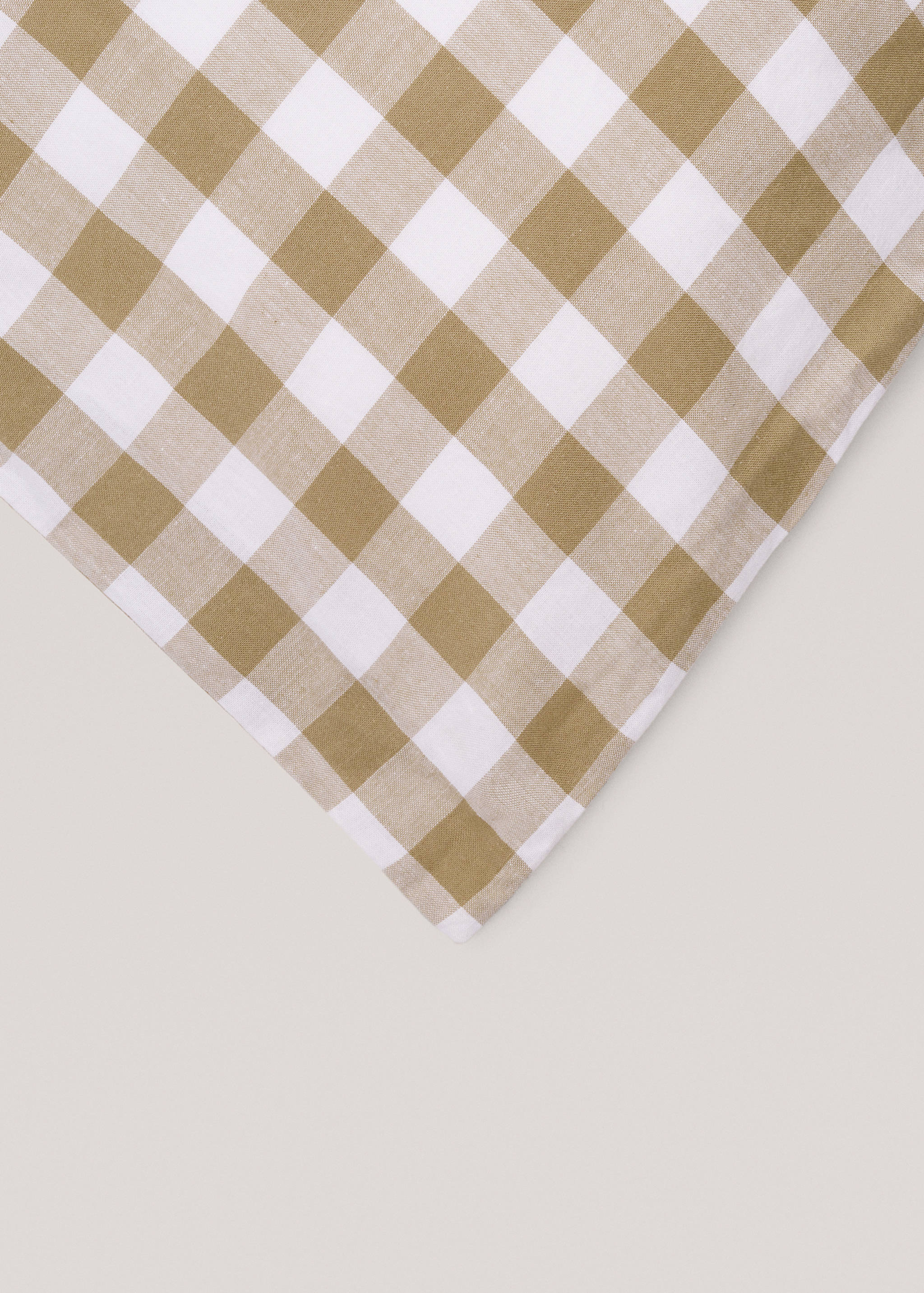 Bettbezug aus 100 % Baumwolle mit Vichy-Karomuster für 150/160 cm Bett - Detail des Artikels 3