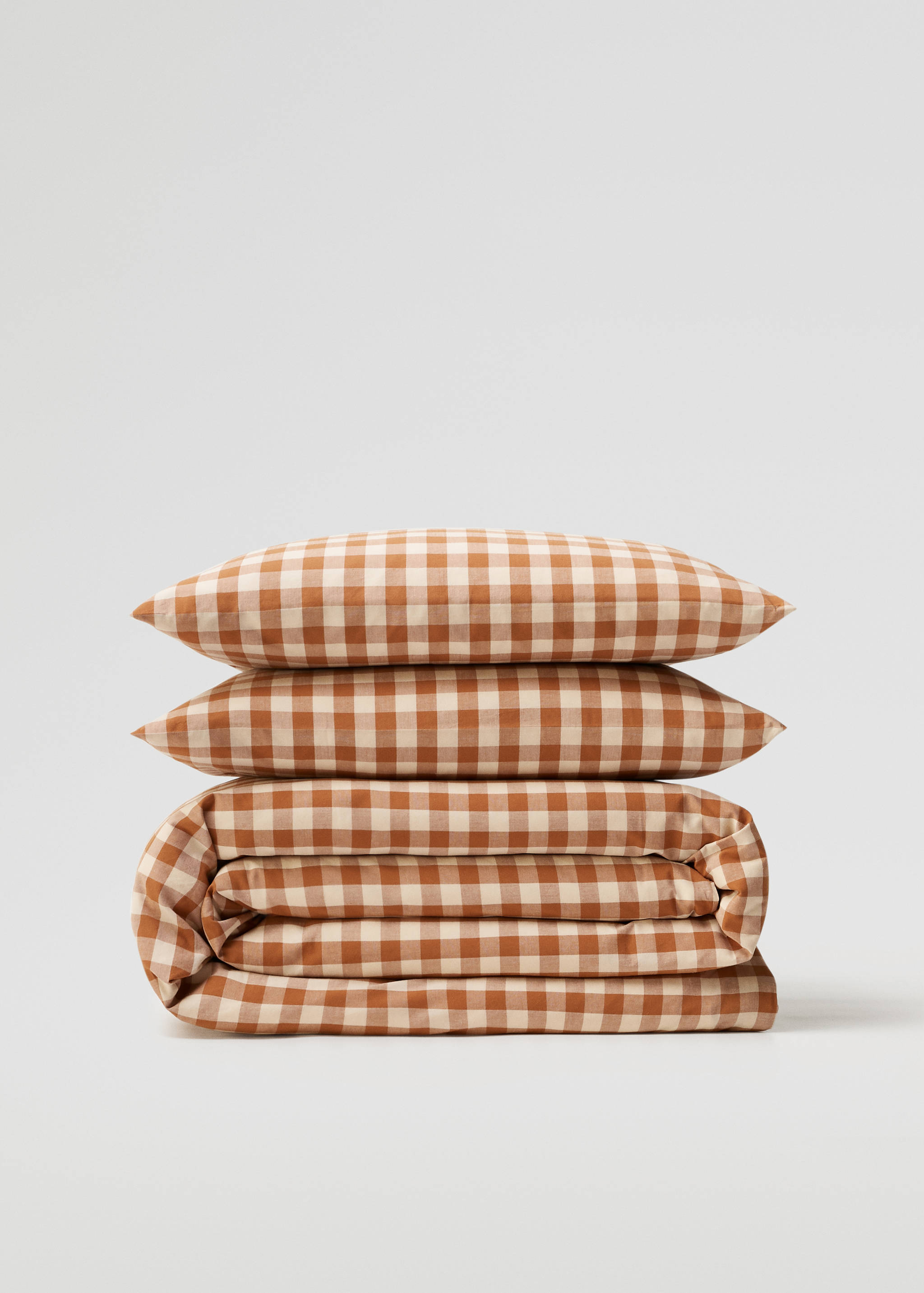 Bettbezug aus 100 % Baumwolle mit Vichy-Karomuster für 150/160 cm Bett - Artikel ohne Model