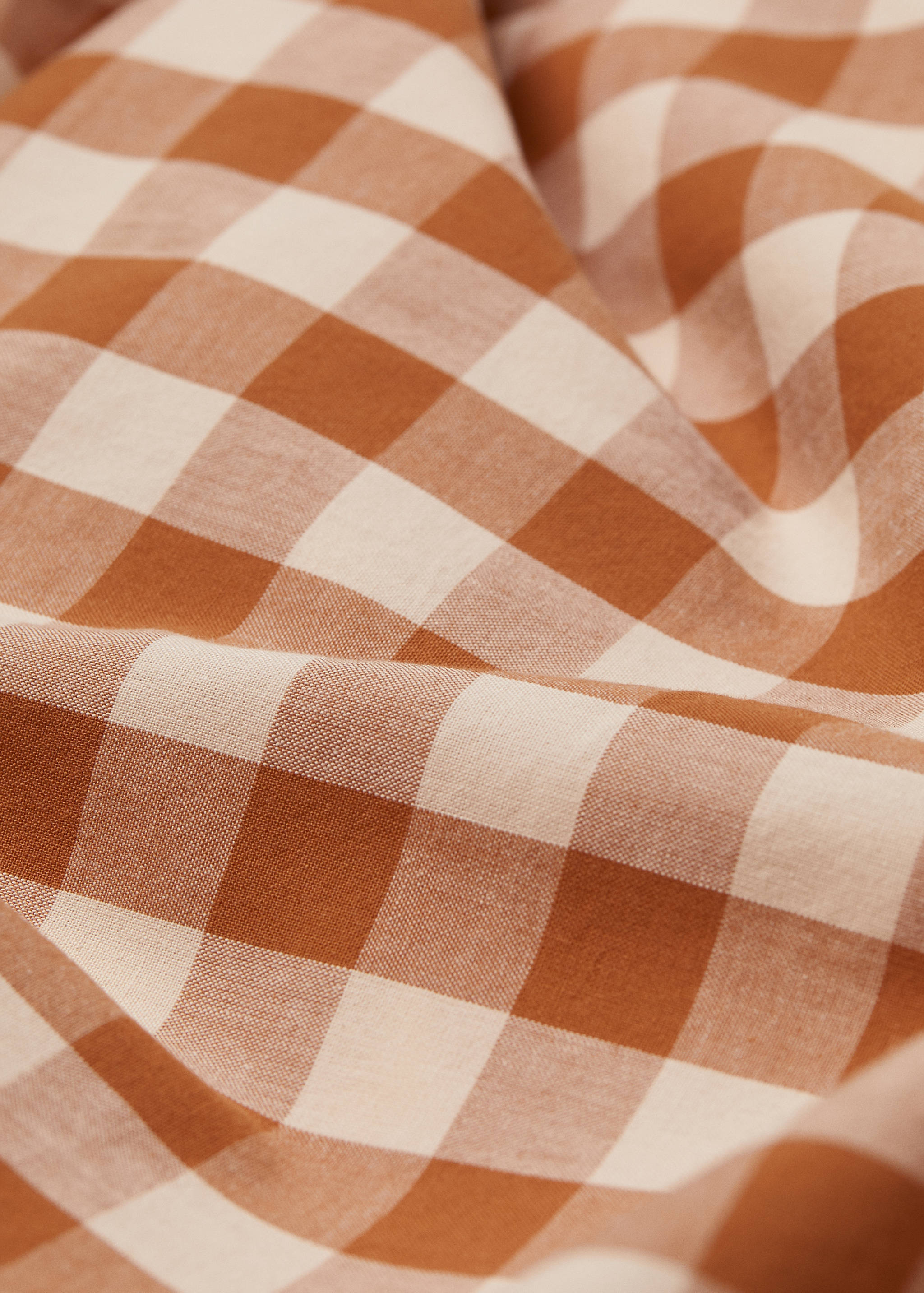 Bettbezug aus 100 % Baumwolle mit Vichy-Karomuster für 150/160 cm Bett - Detail des Artikels 2