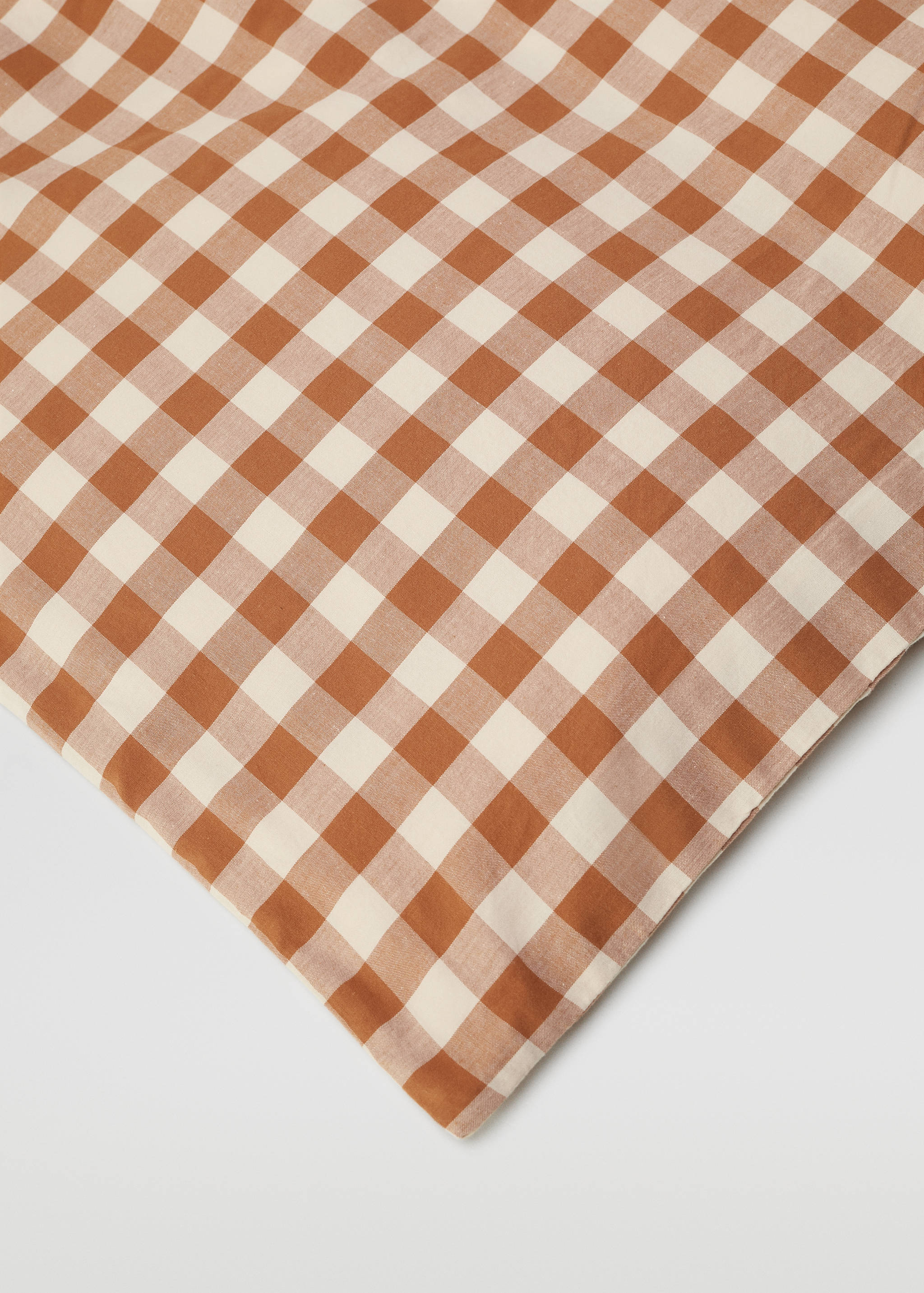 Bettbezug aus 100 % Baumwolle mit Vichy-Karomuster für 150/160 cm Bett - Detail des Artikels 3