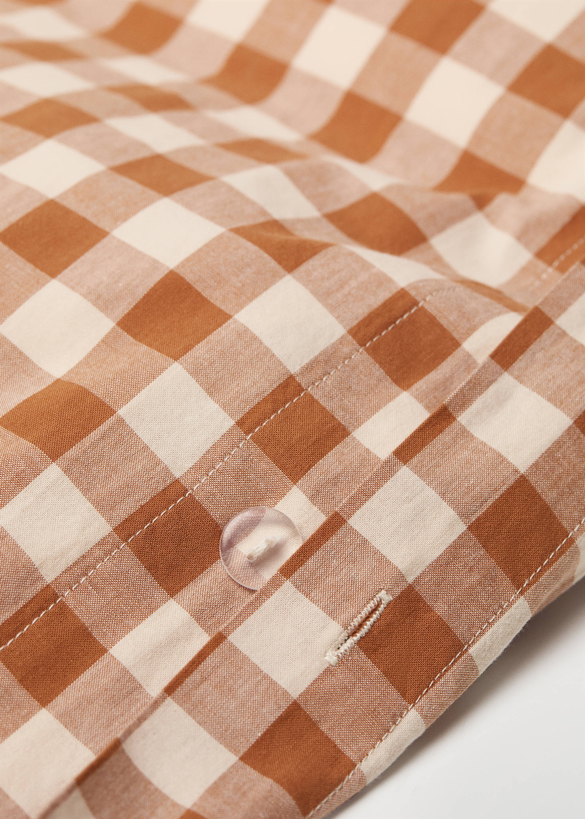 Bettbezug aus 100 % Baumwolle mit Vichy-Karomuster für 150/160 cm Bett - Mittlere Ansicht