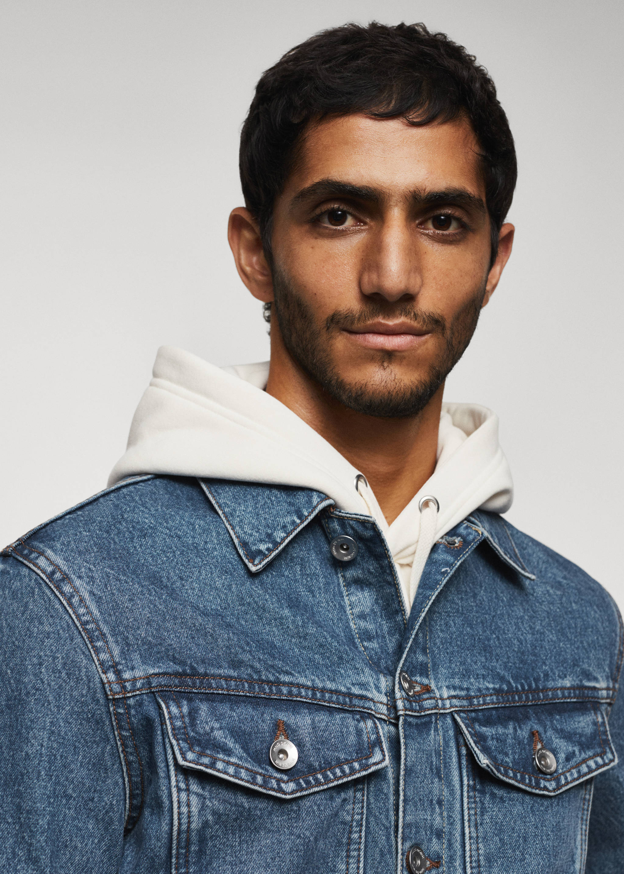 Vintage-wash denim jacket - Details of the article 1