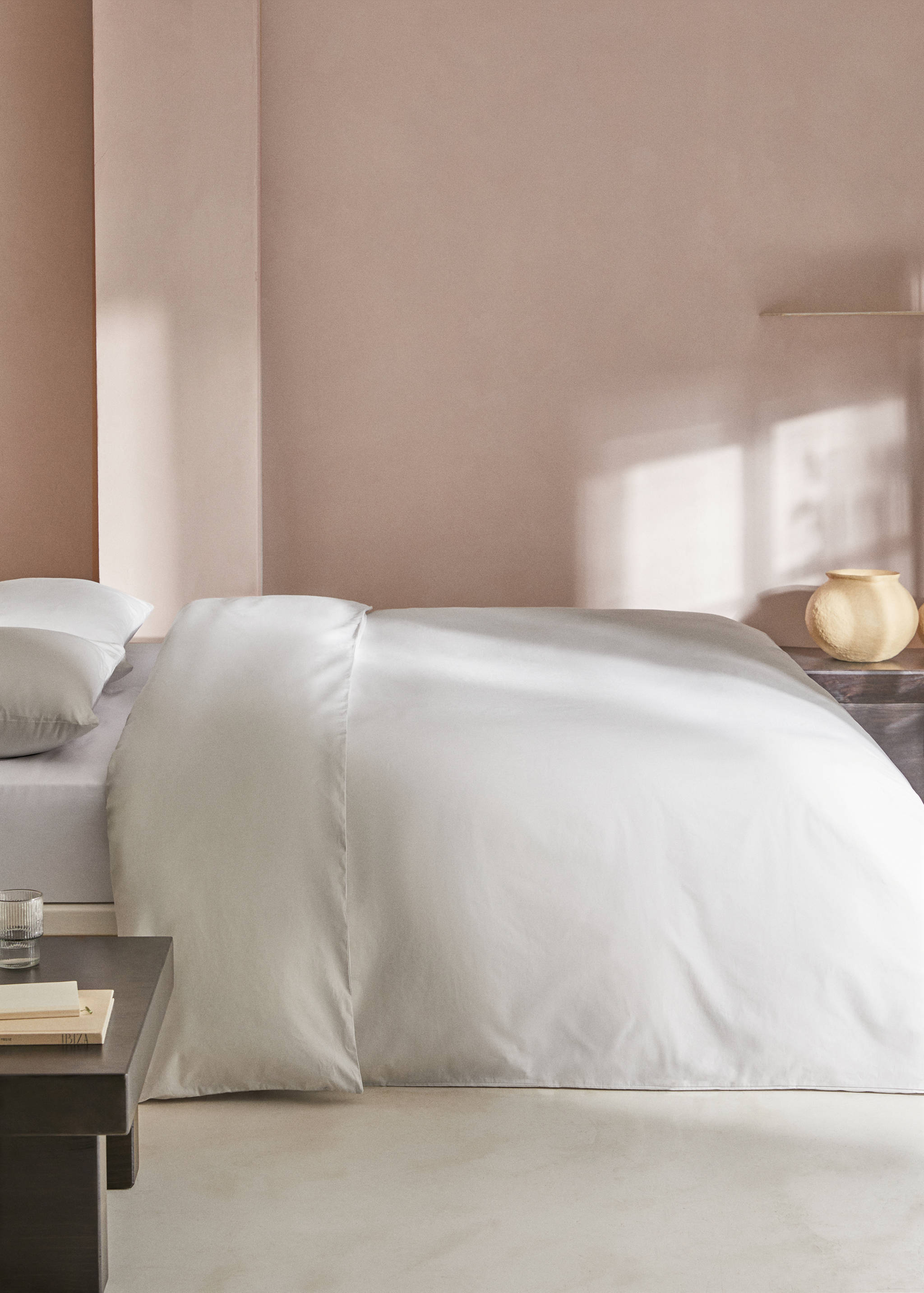 Housse de couette percale de coton (300 fils) lit 135/140 cm - Plan général