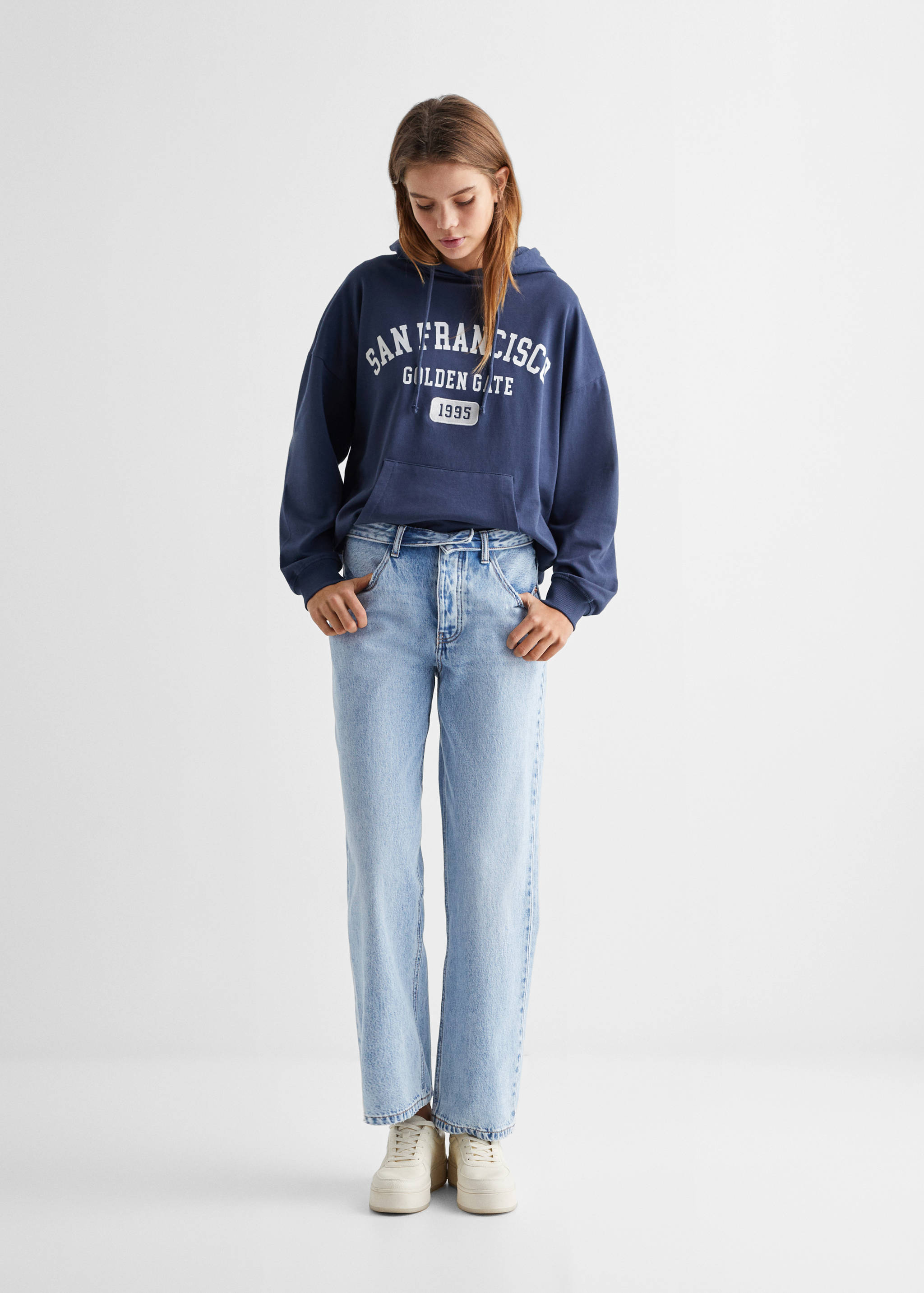 Jeans mit umgeschlagenem Bund - Allgemeine Ansicht