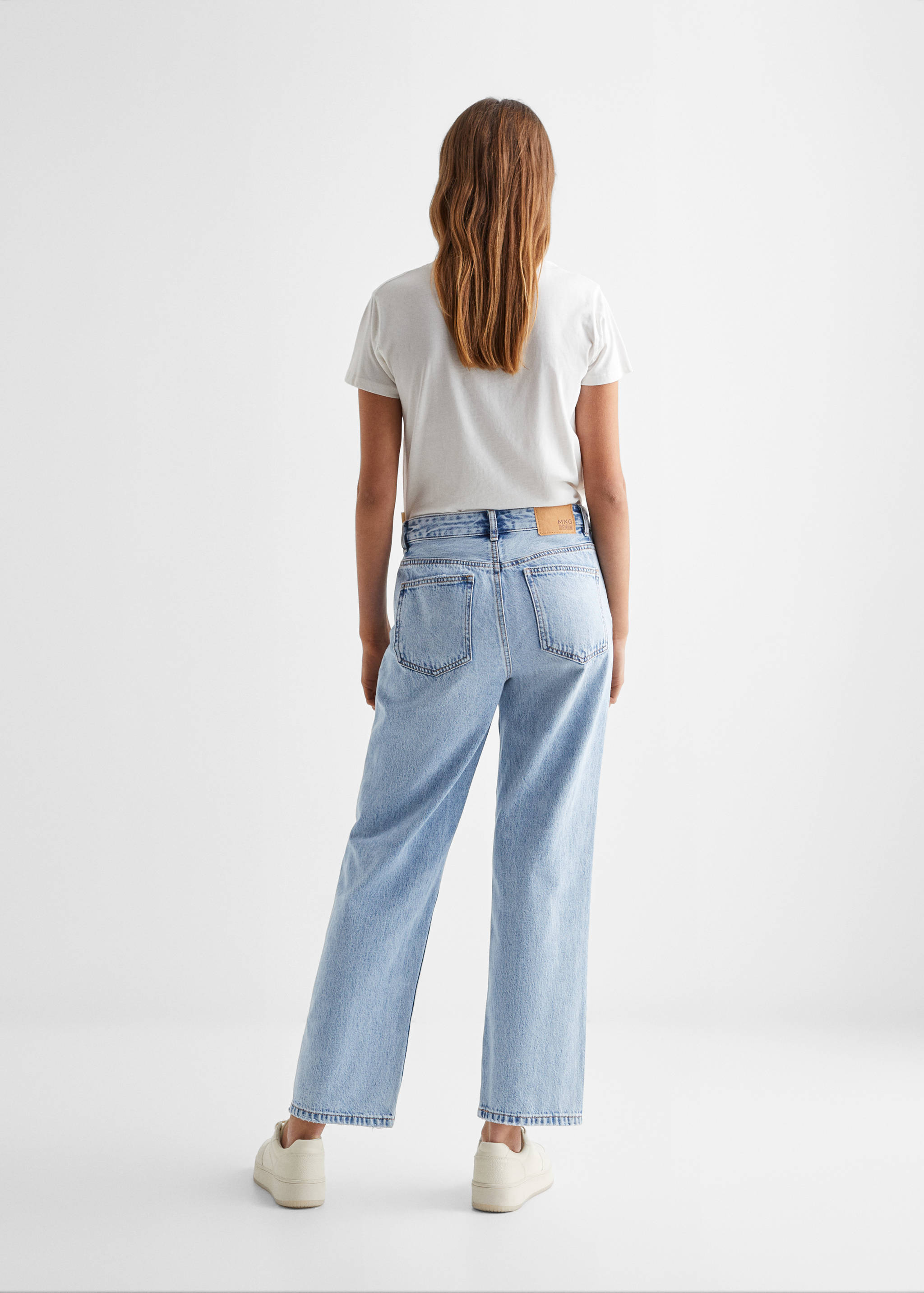 Jeans mit umgeschlagenem Bund - Rückseite des Artikels