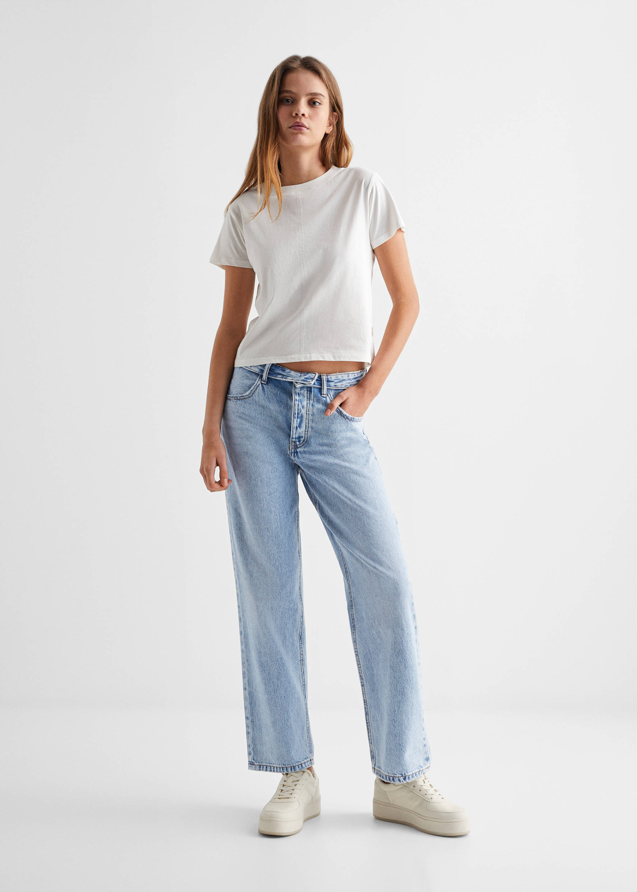 Jeans mit umgeschlagenem Bund - Detail des Artikels 1