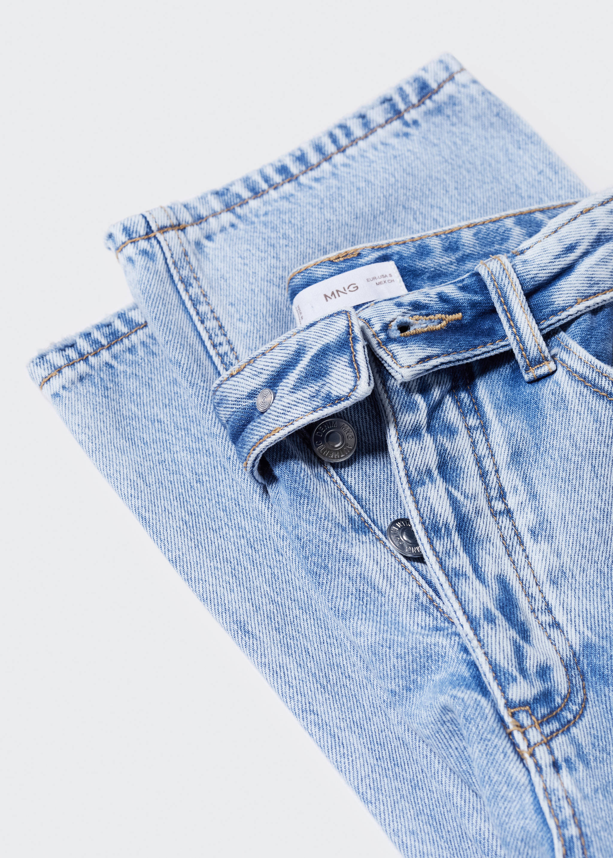 Jeans mit umgeschlagenem Bund - Detail des Artikels 8