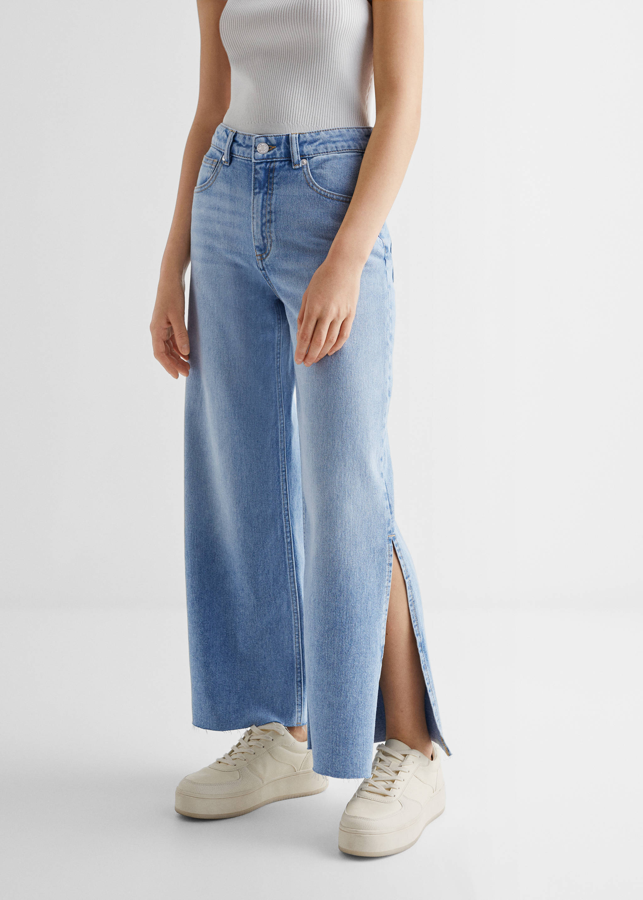 Culotte jeans with openings - Details of the article 6
