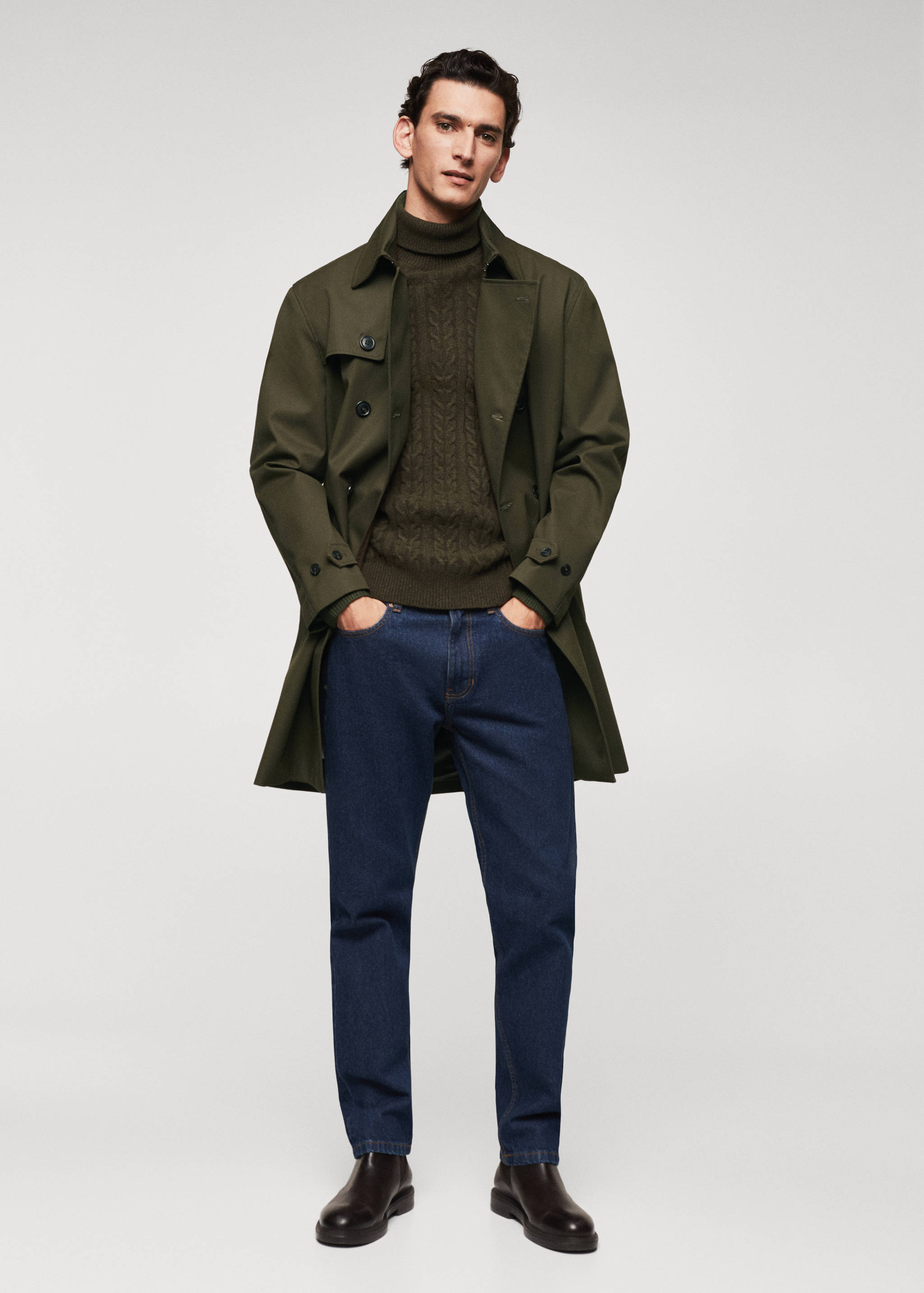 Classic water-repellent trench coat - General plane