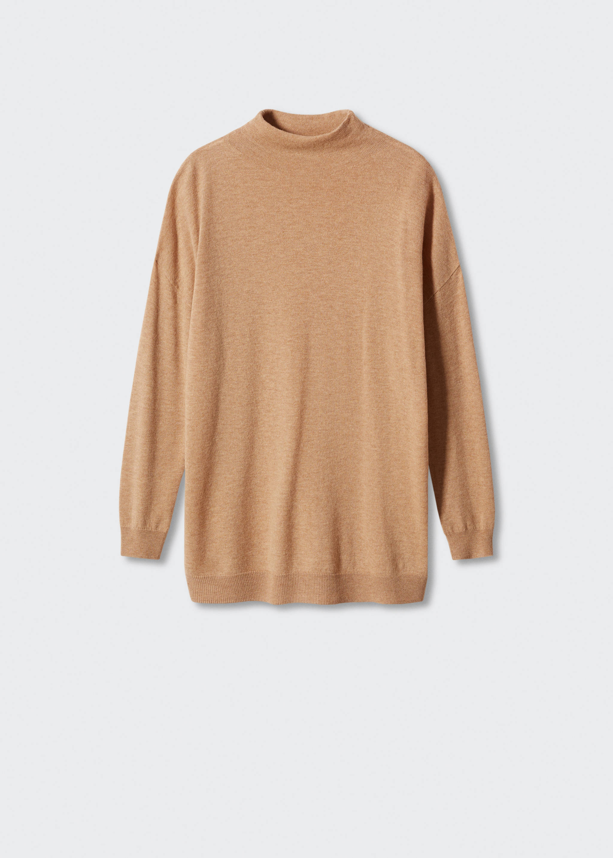 Pullover aus 100 % Wolle mit halbhohem Kragen - Artikel ohne Model