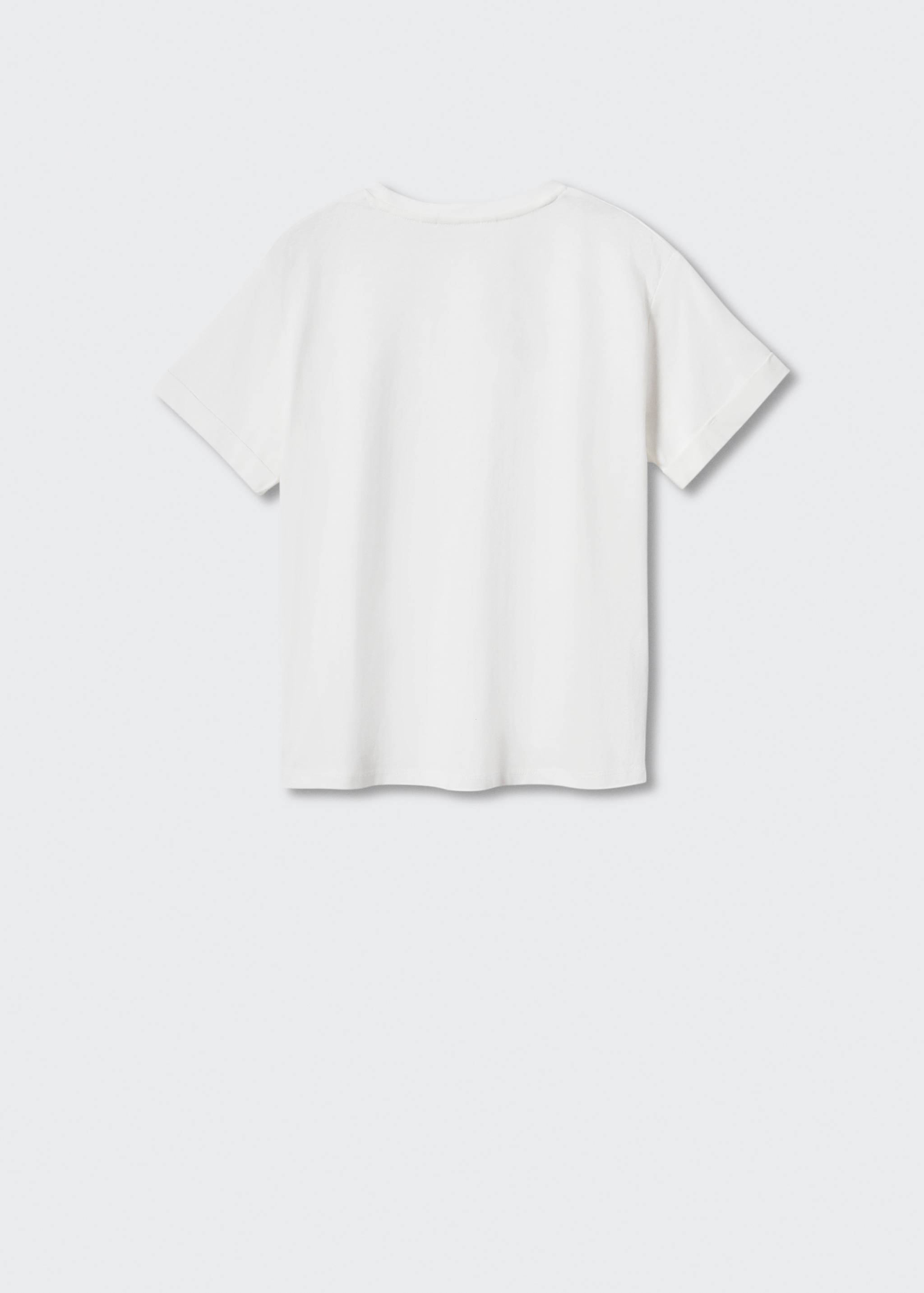 Printed cotton-blend T-shirt - Reverse of the article