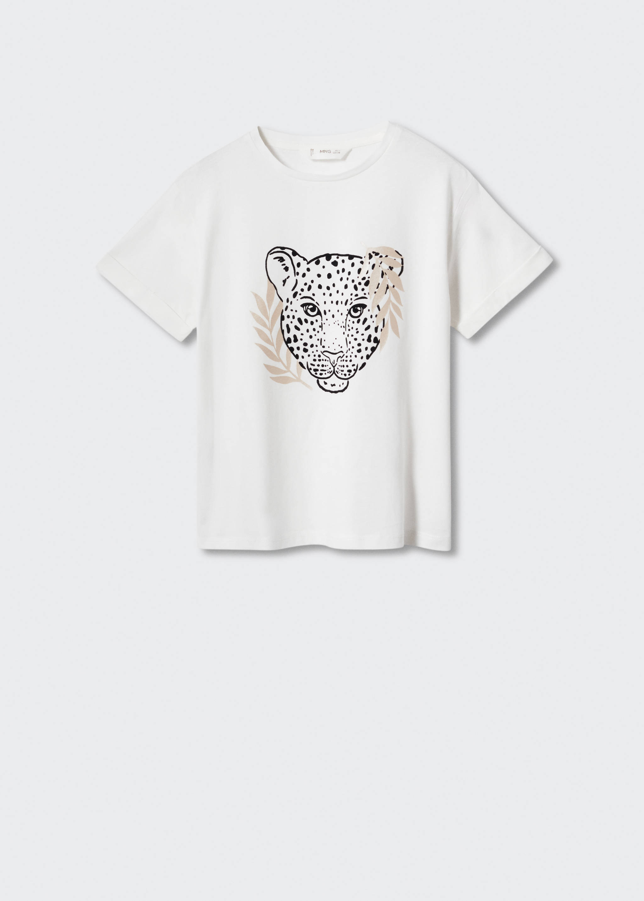 Printed cotton-blend T-shirt - Article without model