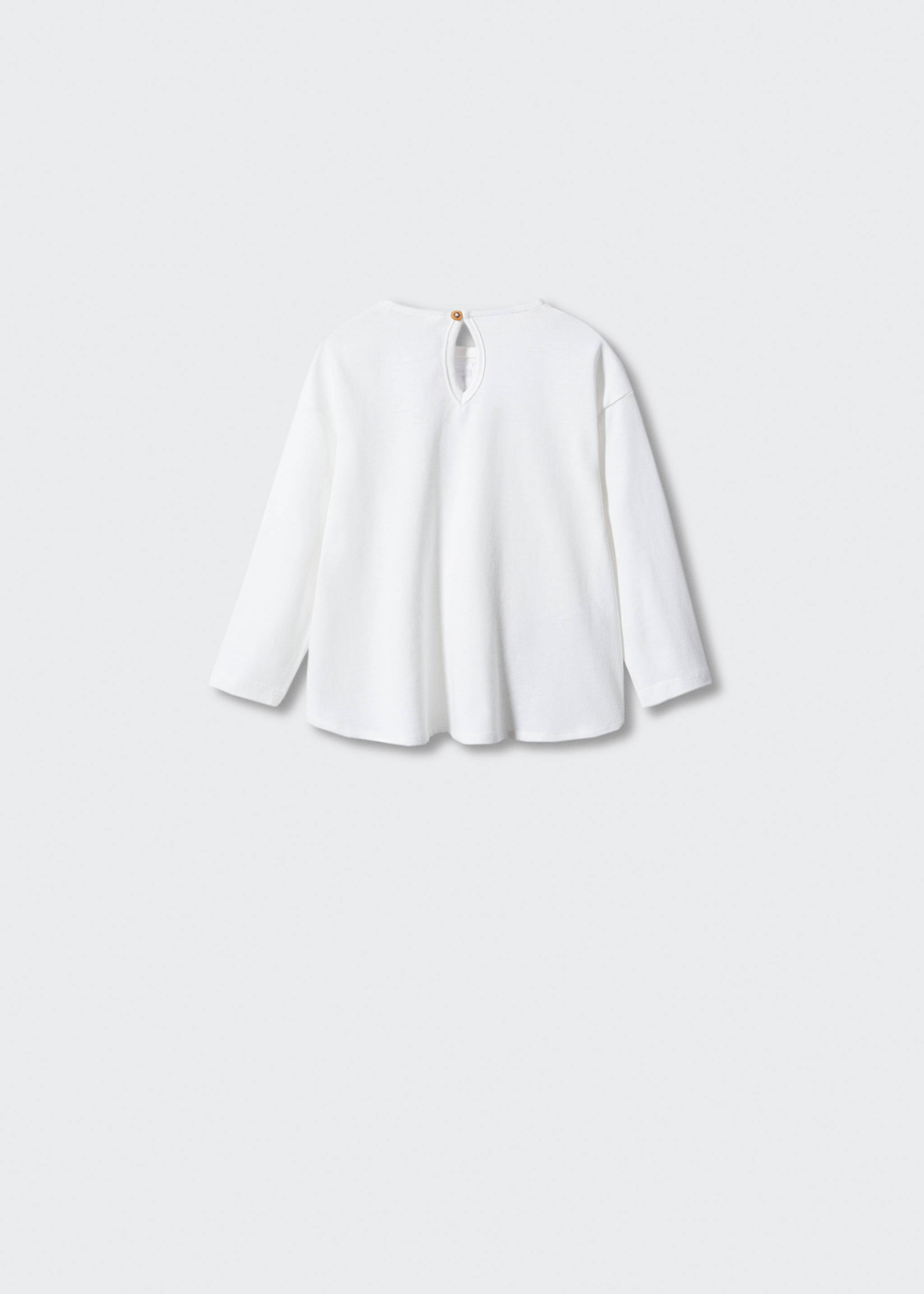 Embroidered long-sleeved t-shirt - Reverse of the article