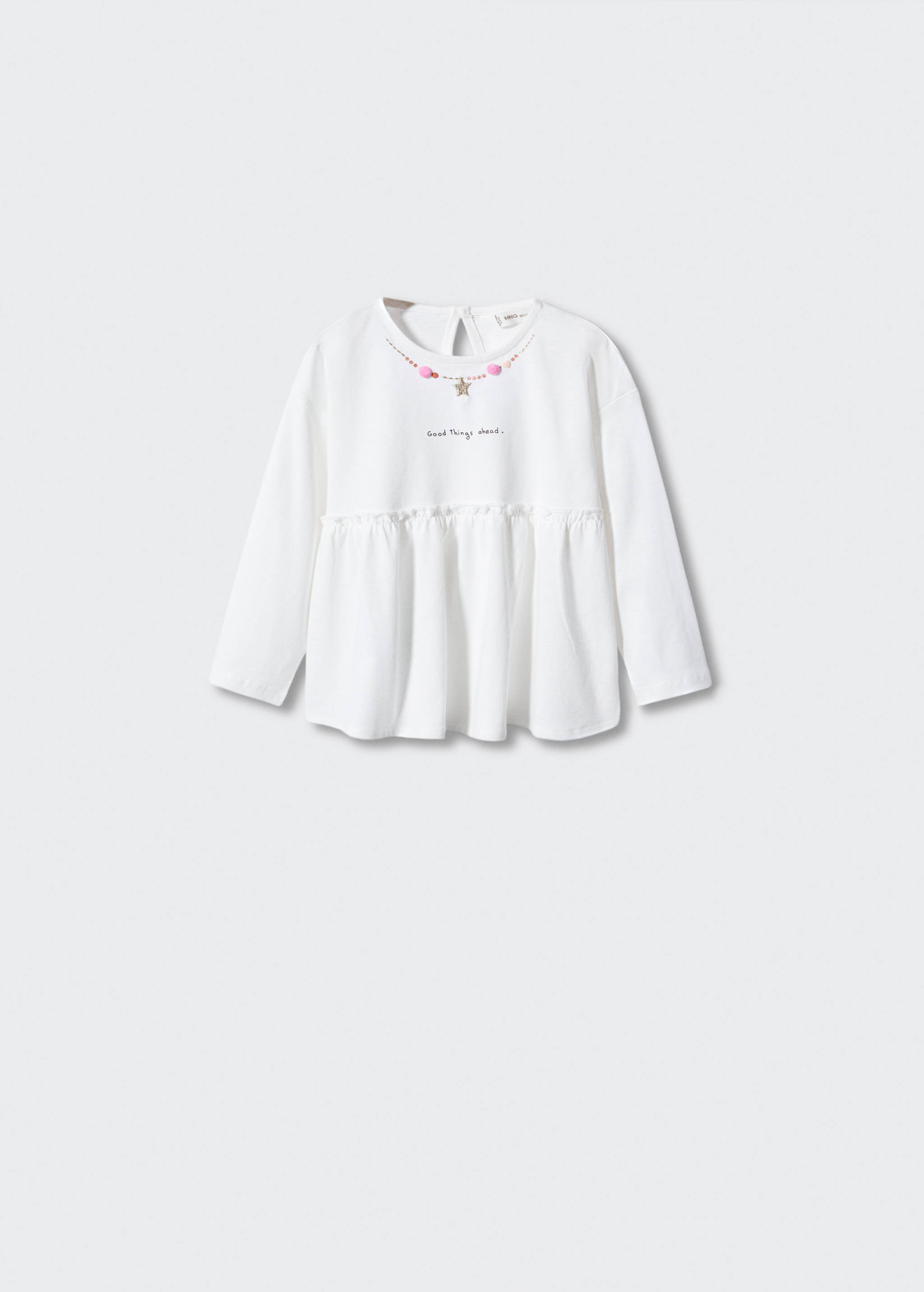 Embroidered long-sleeved t-shirt - Article without model