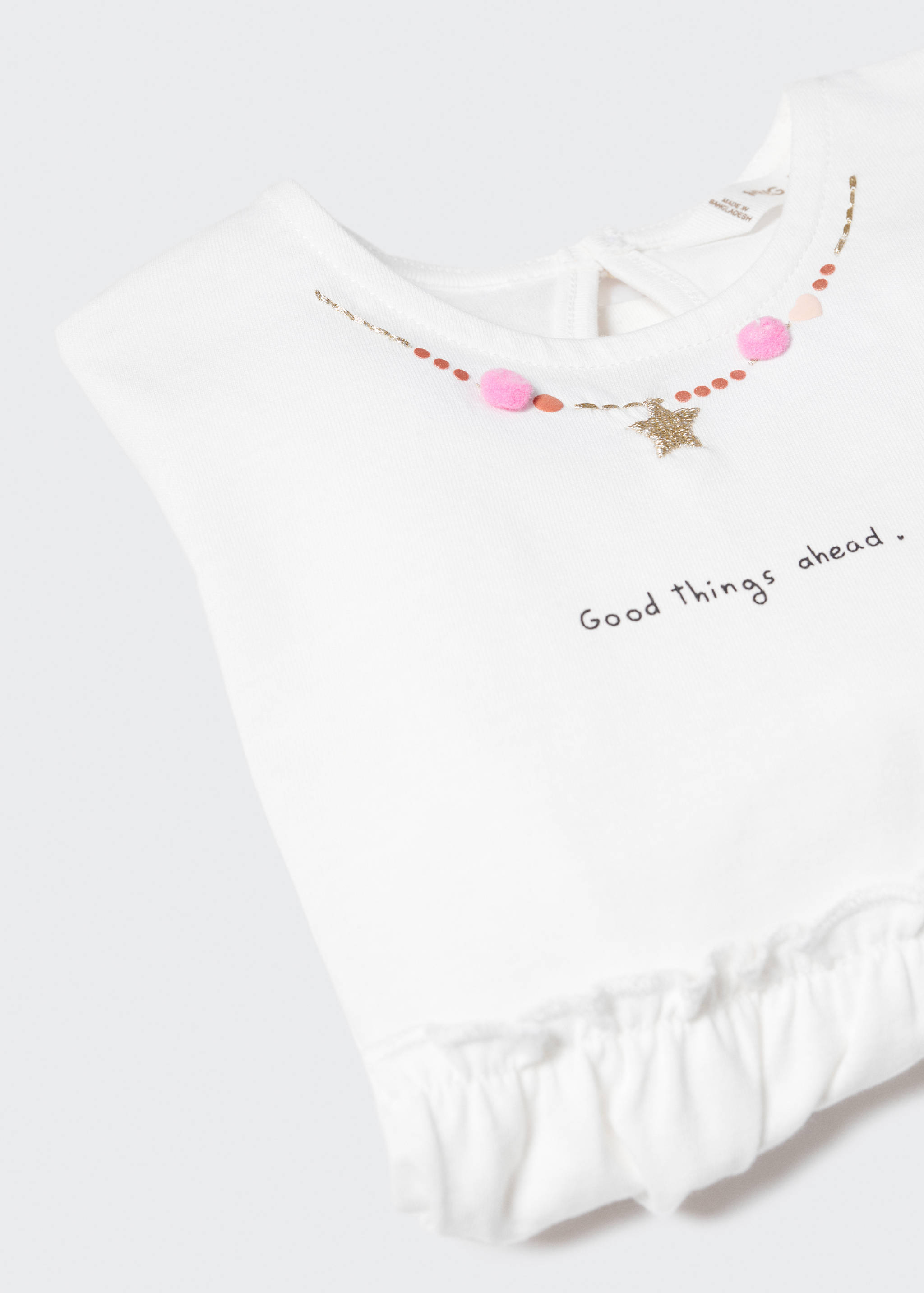 Embroidered long-sleeved t-shirt - Details of the article 0