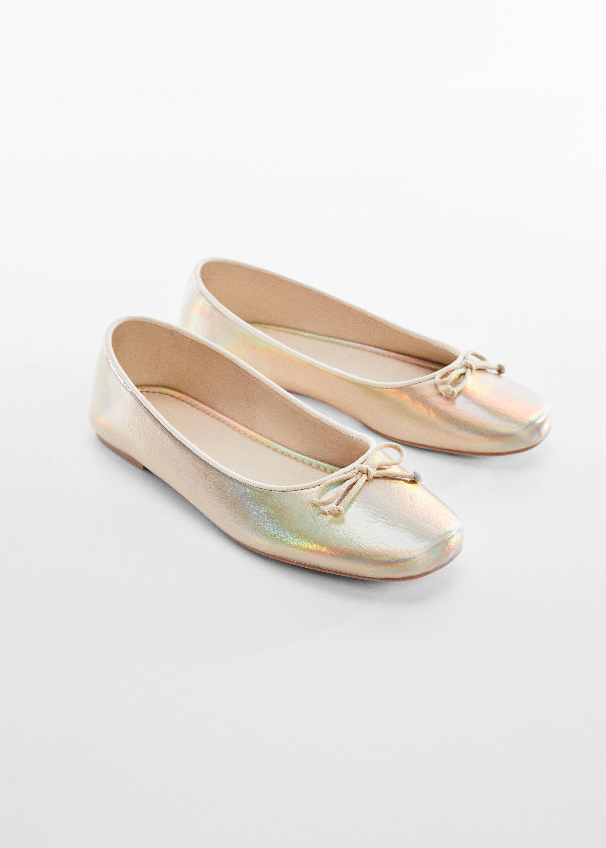 Shiny effect ballerinas - Medium plane