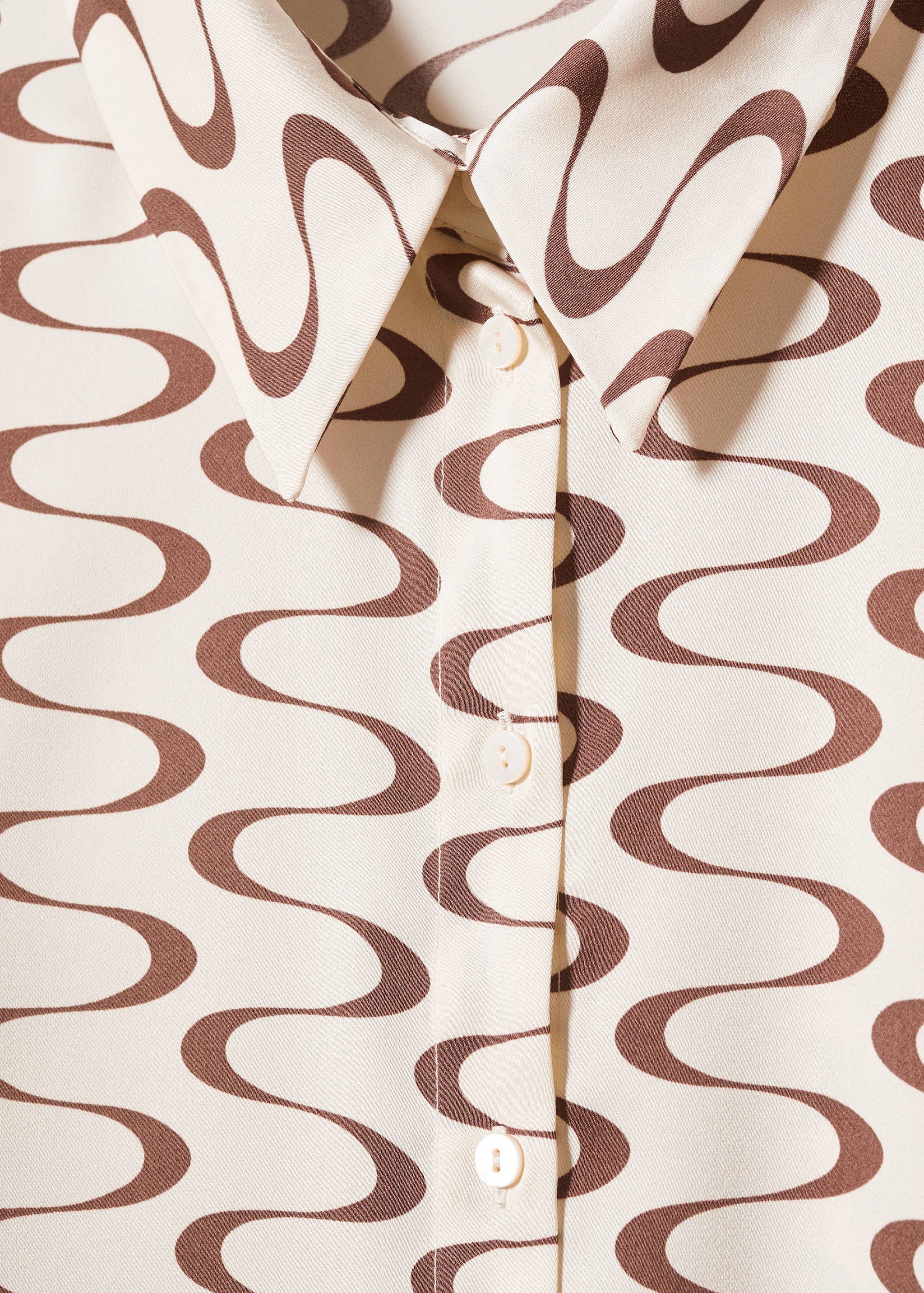 Camisa setinada estampada - Detall de l'article 8