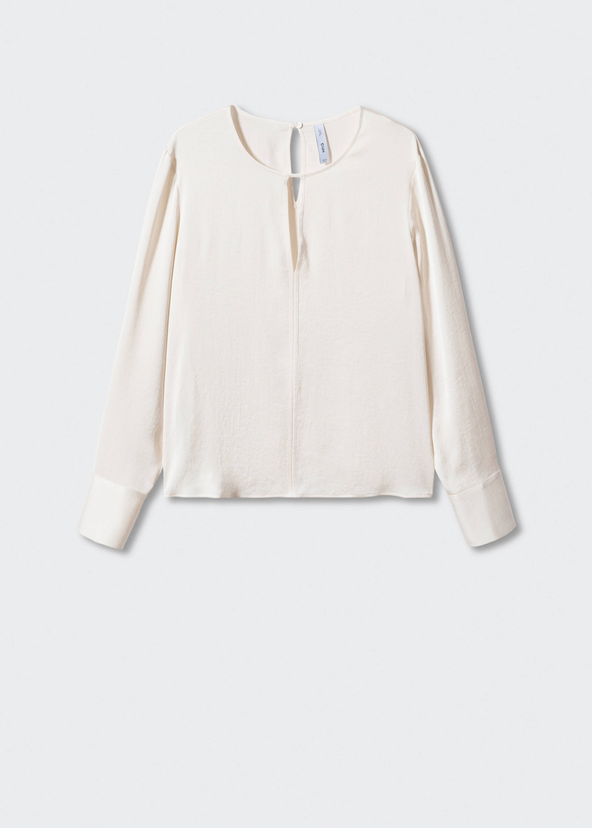 Saténová blůza s průstřihem - Zboží bez modelu