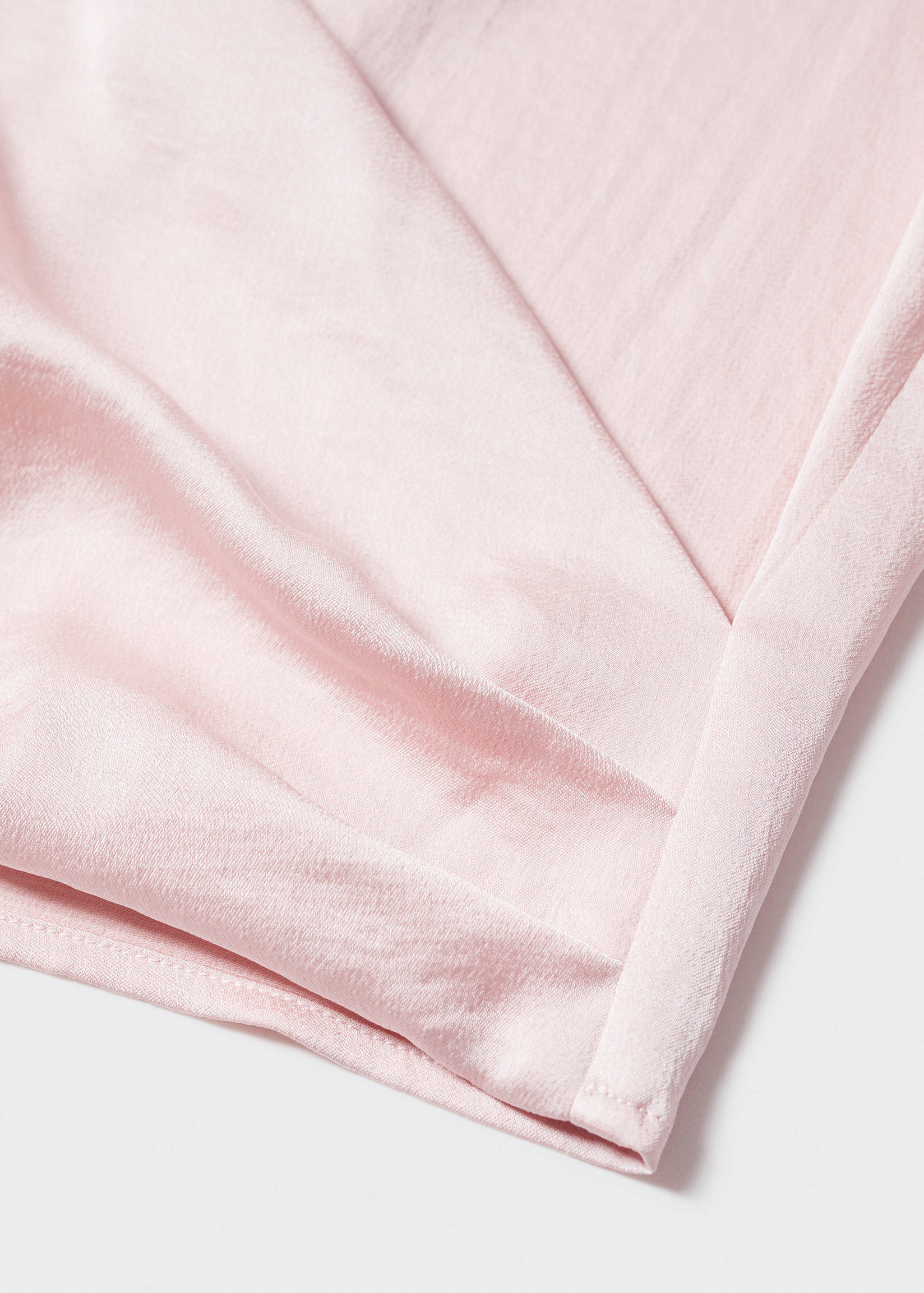 Blusa cruzada satinada - Detalle del artículo 8