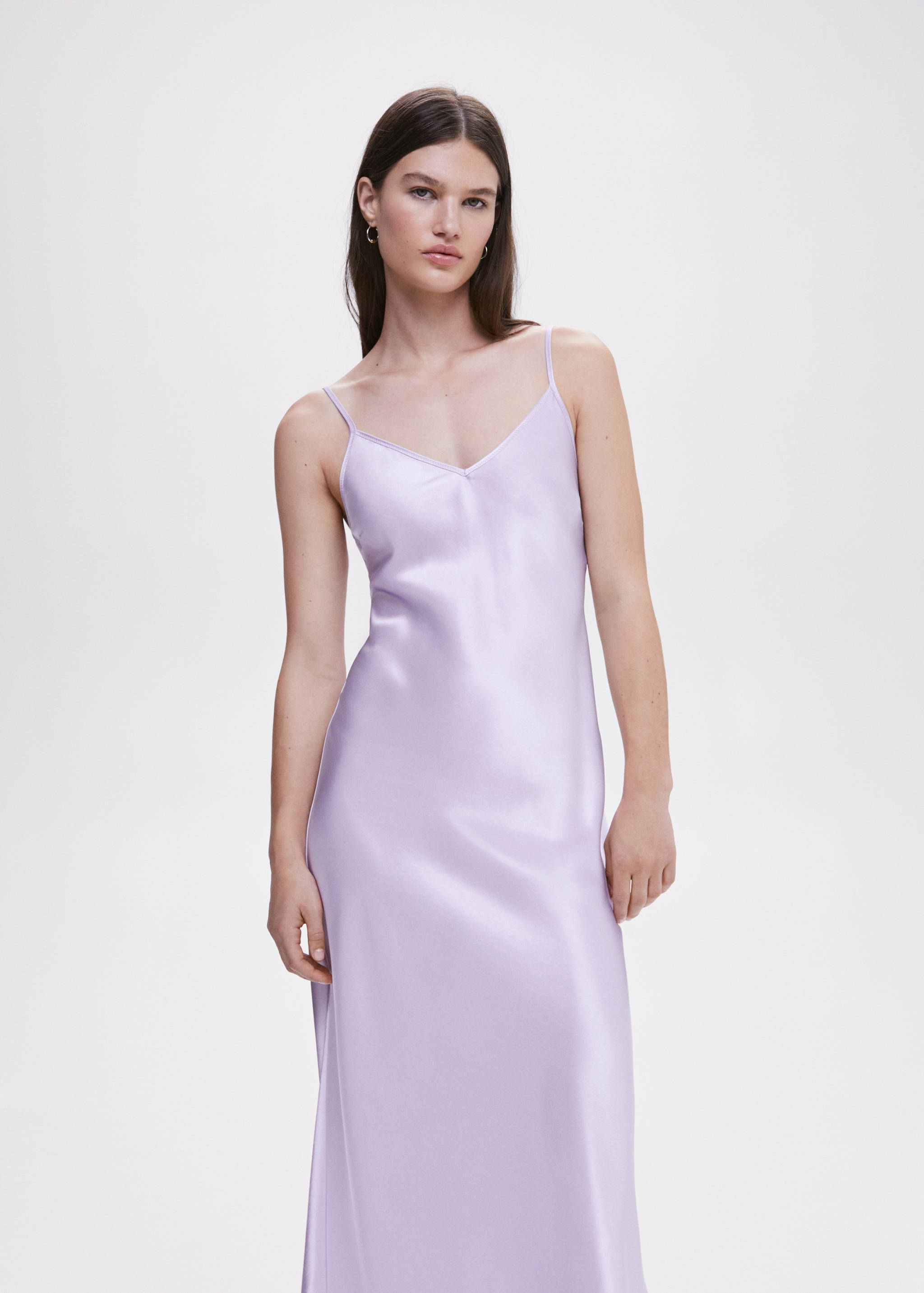 Satin camisole dress - Medium plane