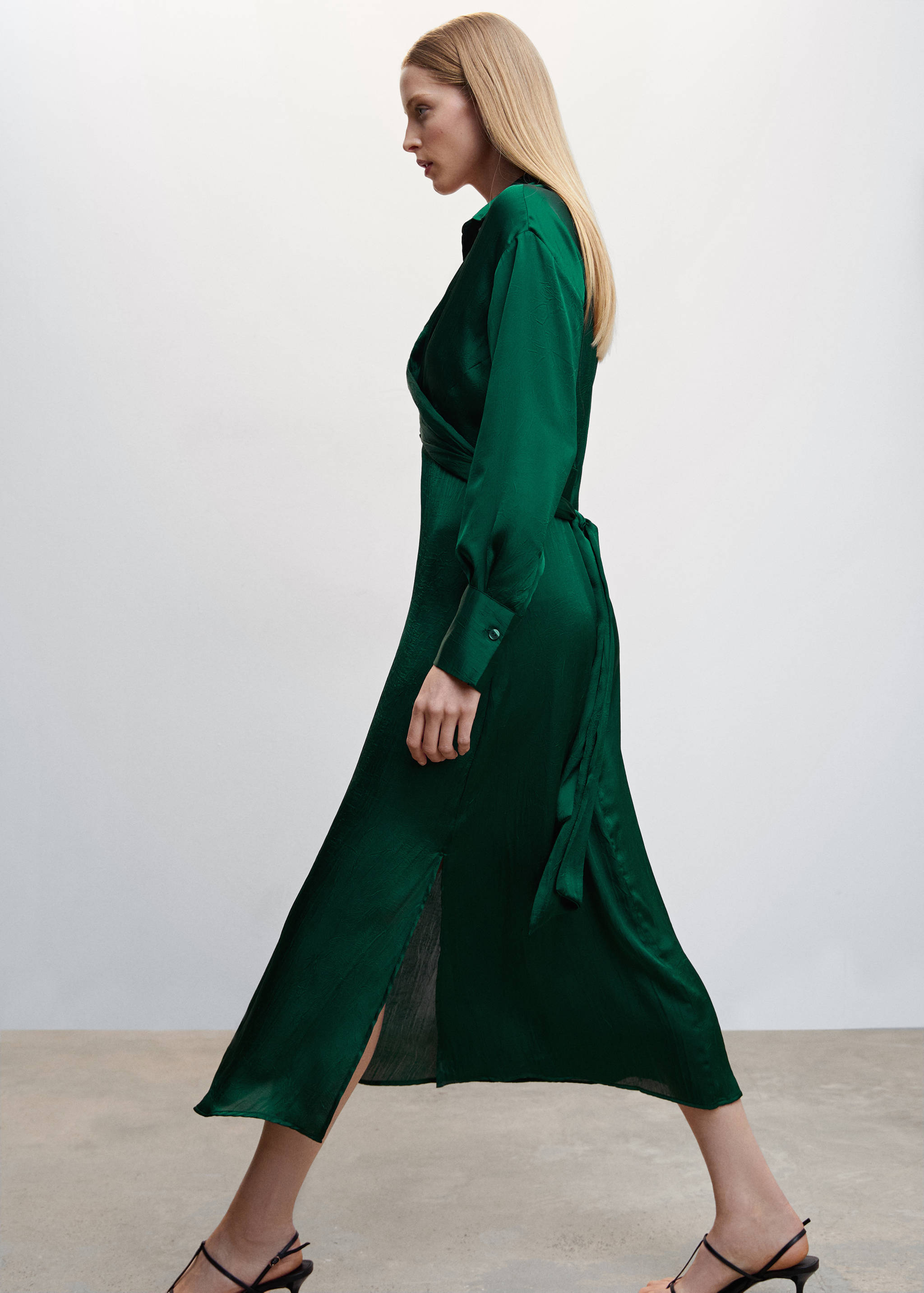 Vestido camisero cruzado - Detalle del artículo 2