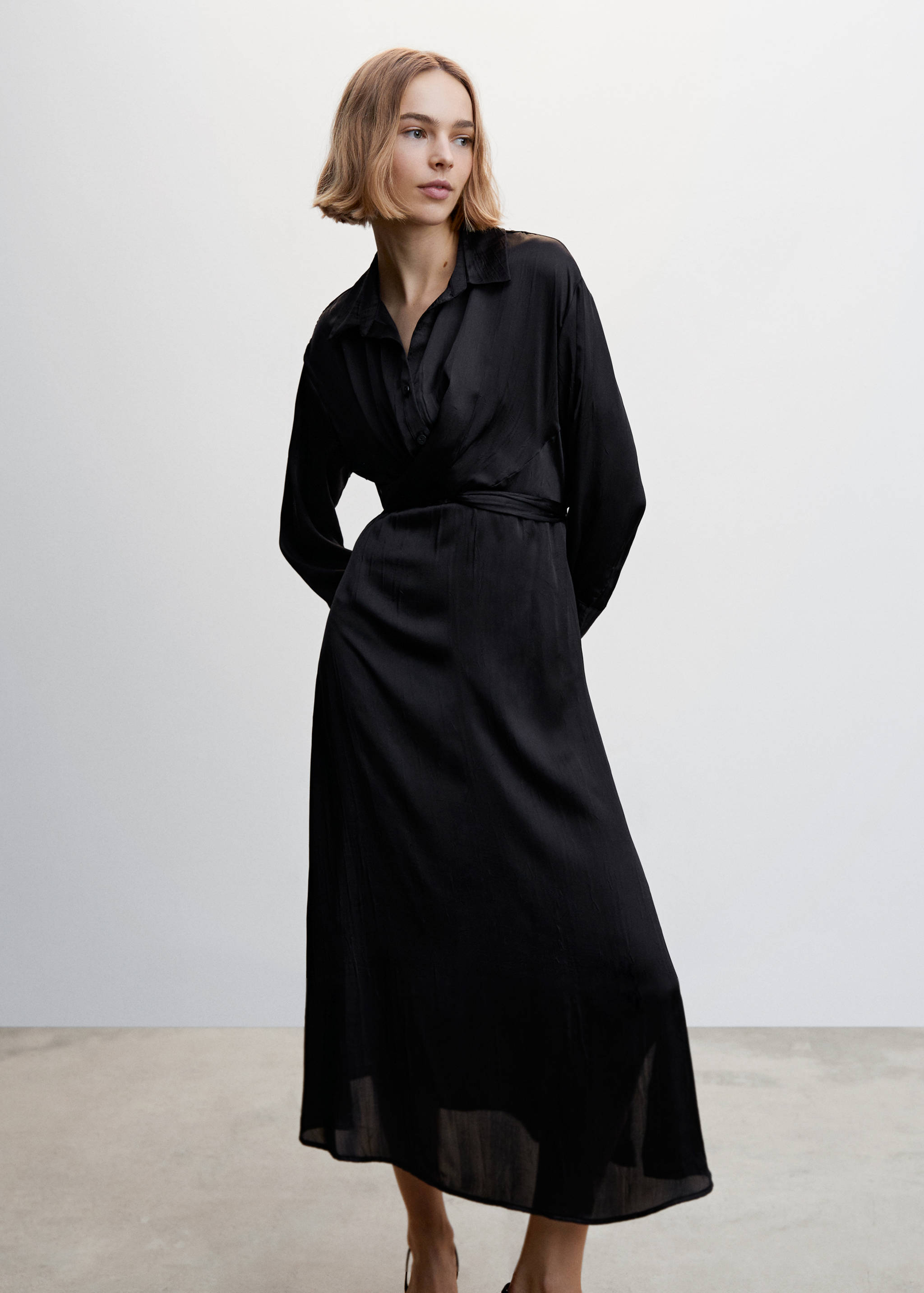 Wrap shirt dress - Medium plane