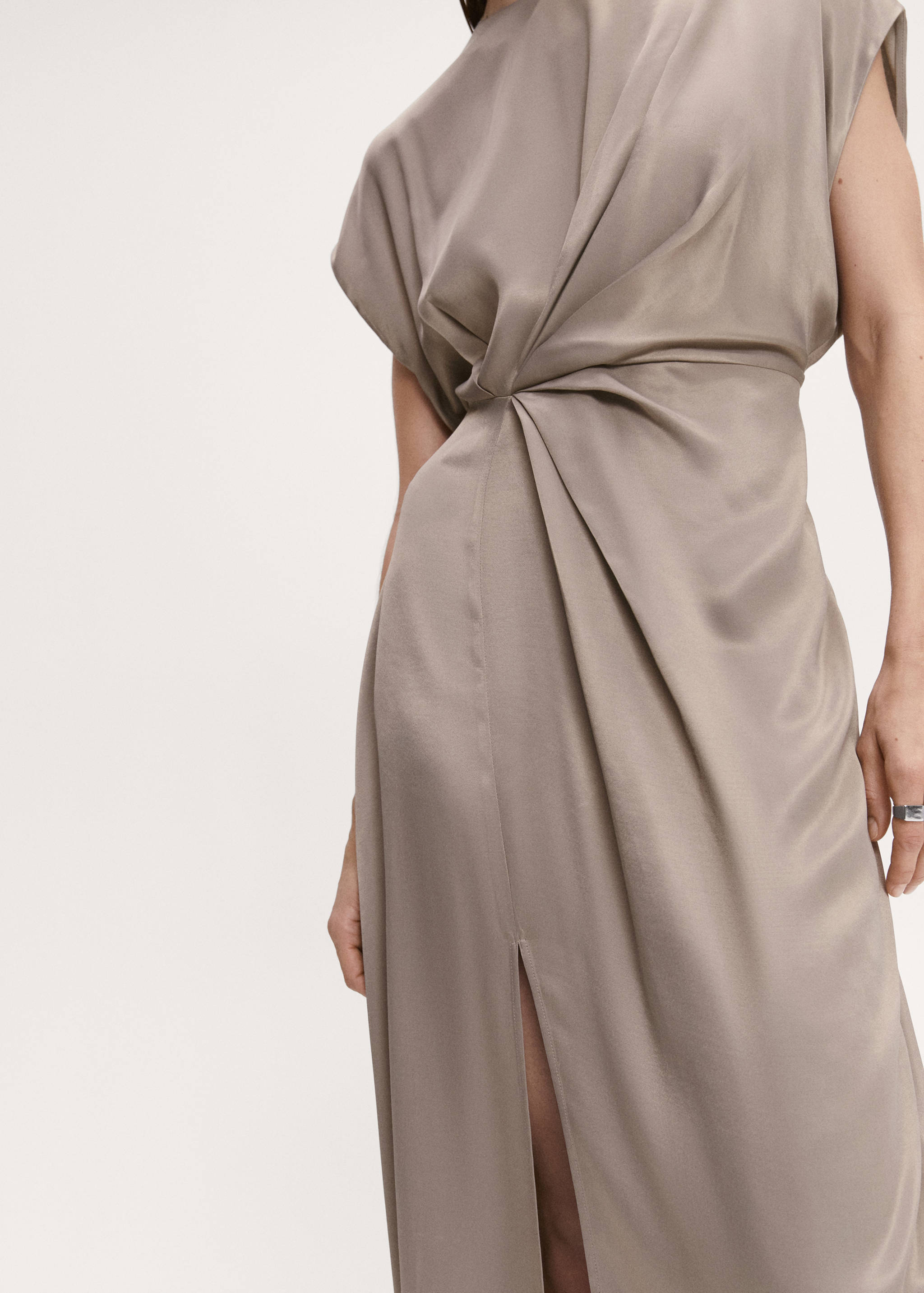 Vestido satinado abertura - Detalle del artículo 6