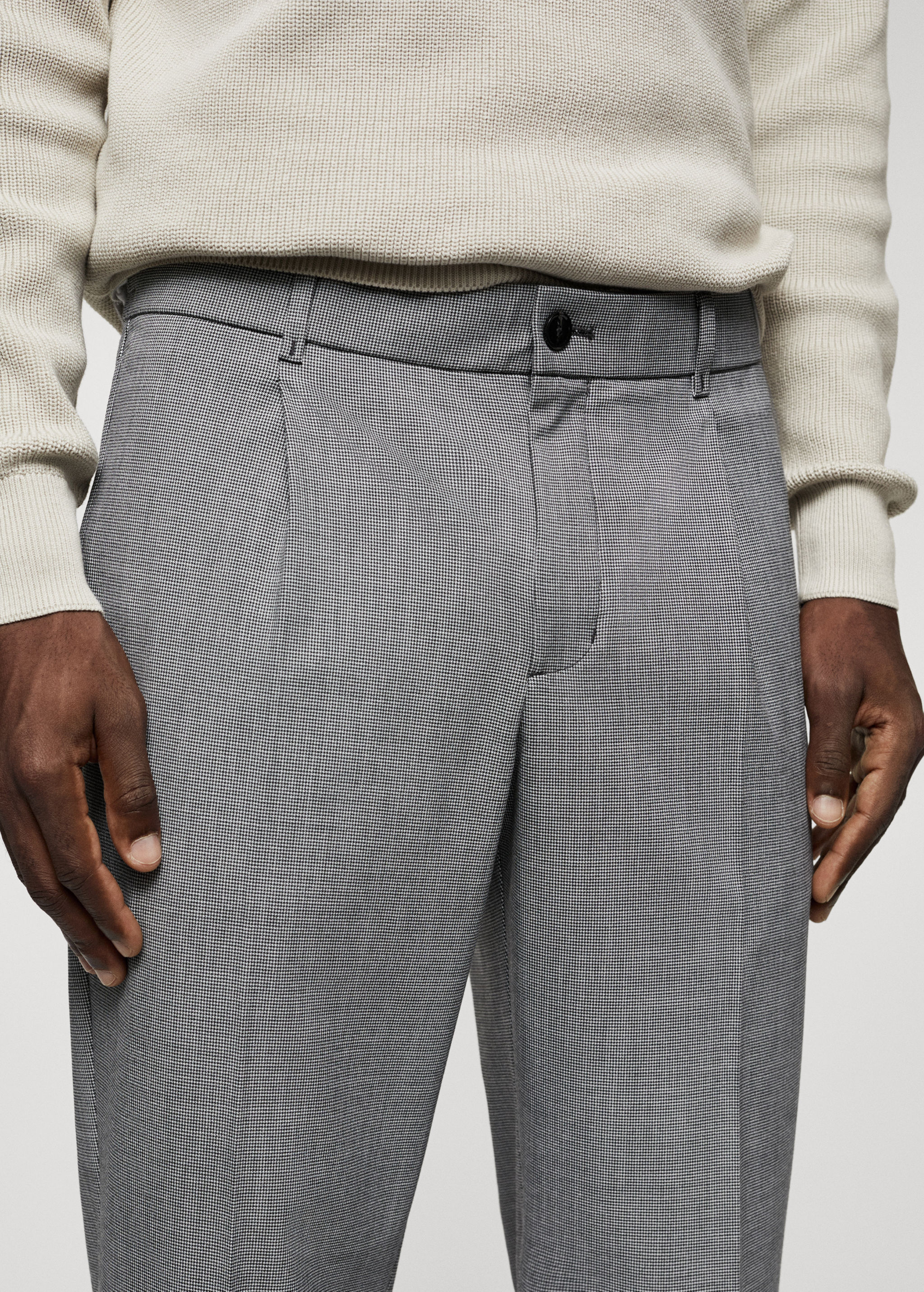 Slim Fit-Bundfaltenhose - Detail des Artikels 1