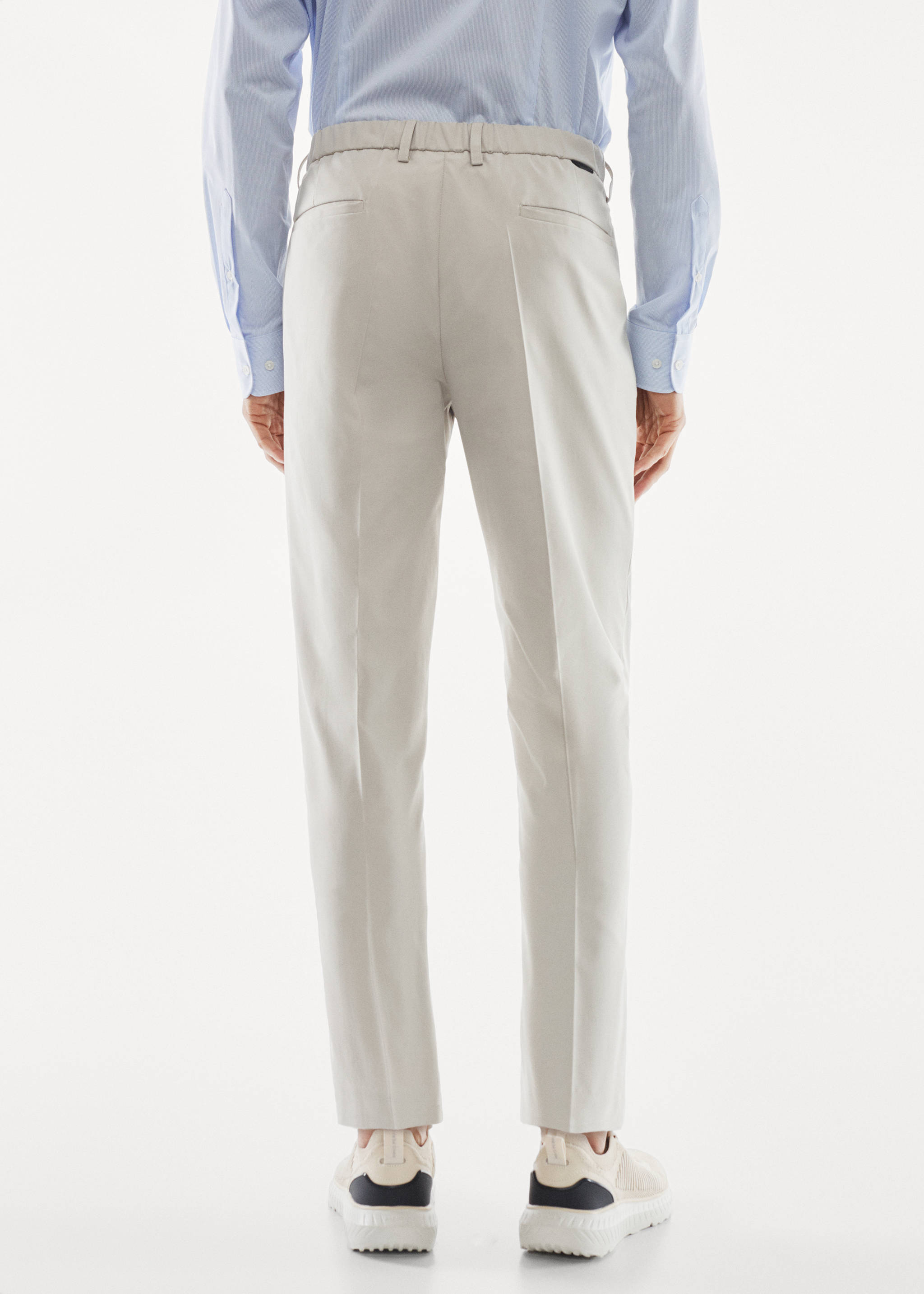 Pantalon costume slim fit tissu technique - Verso de l’article