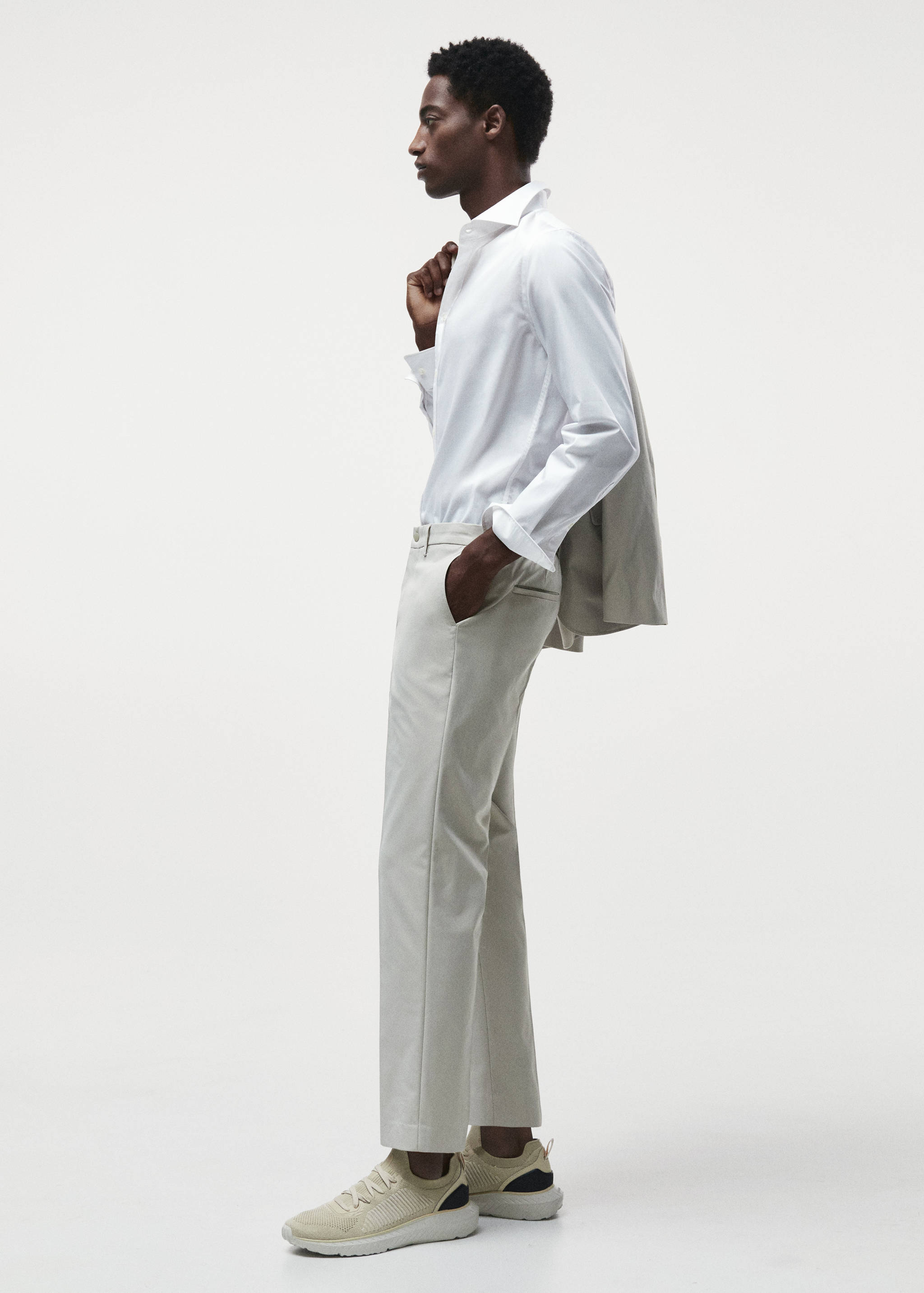 Pantalon costume slim fit tissu technique - Détail de l'article 5