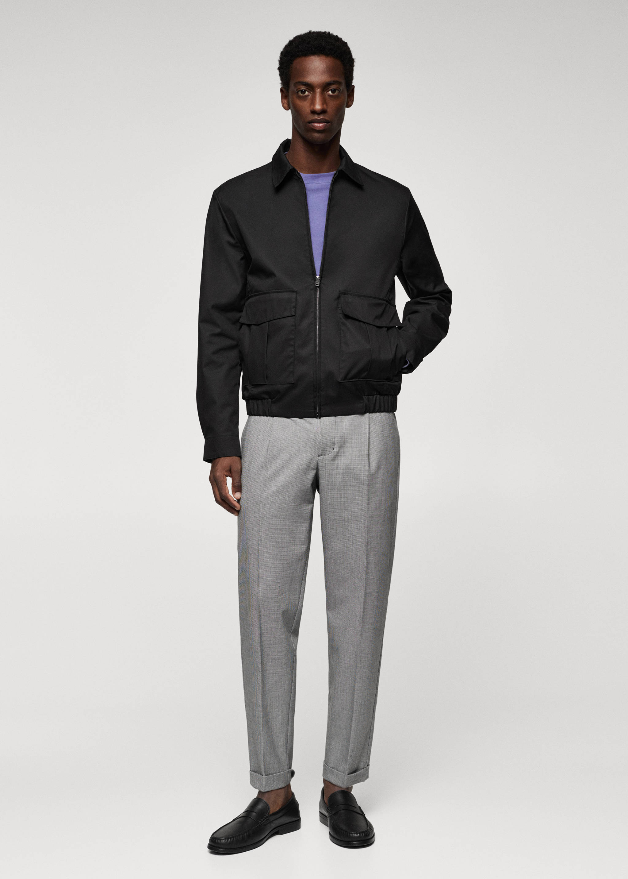 Stretch jacket with pocket - General plane