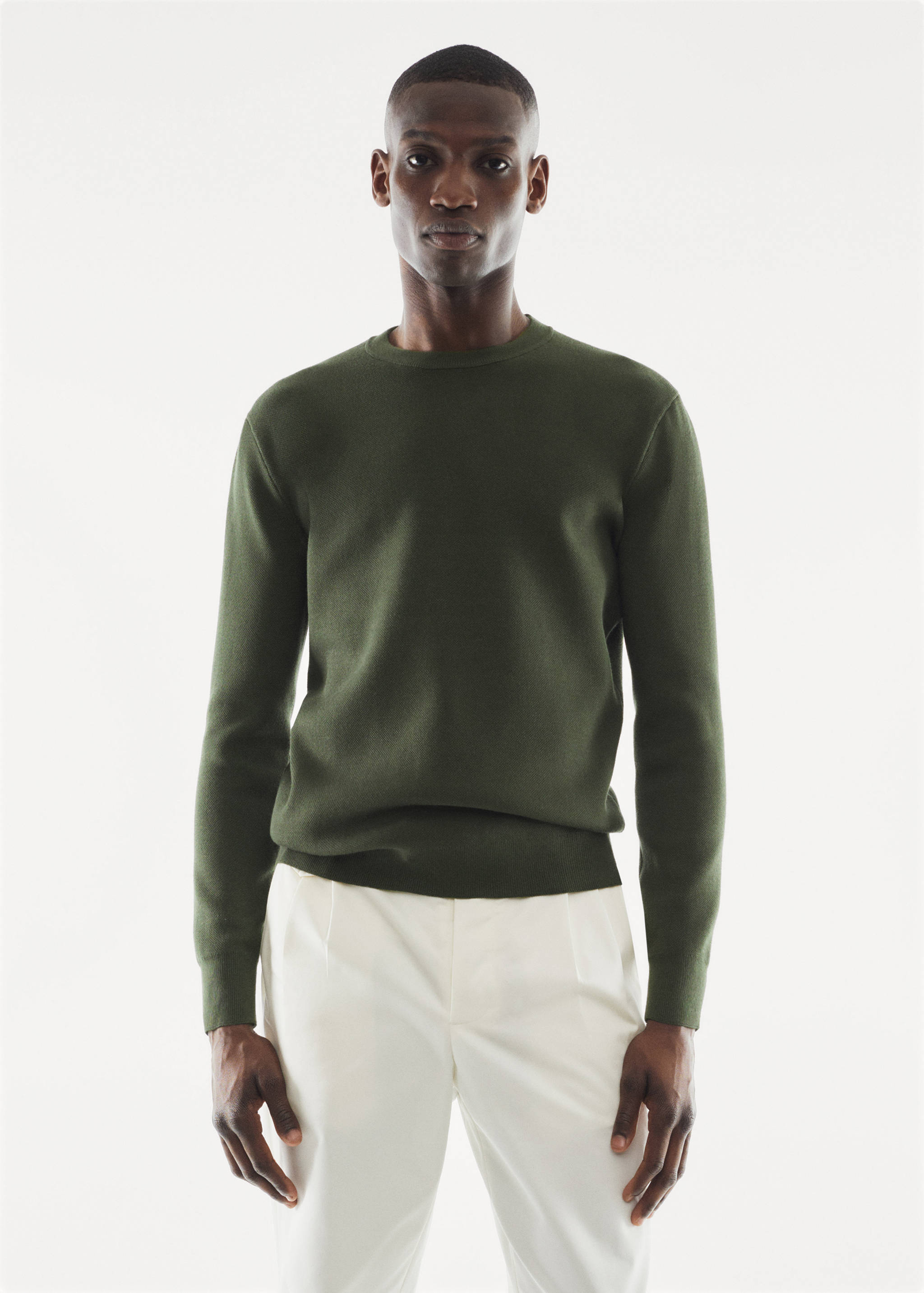 Pull-over respirant col rond - Plan moyen