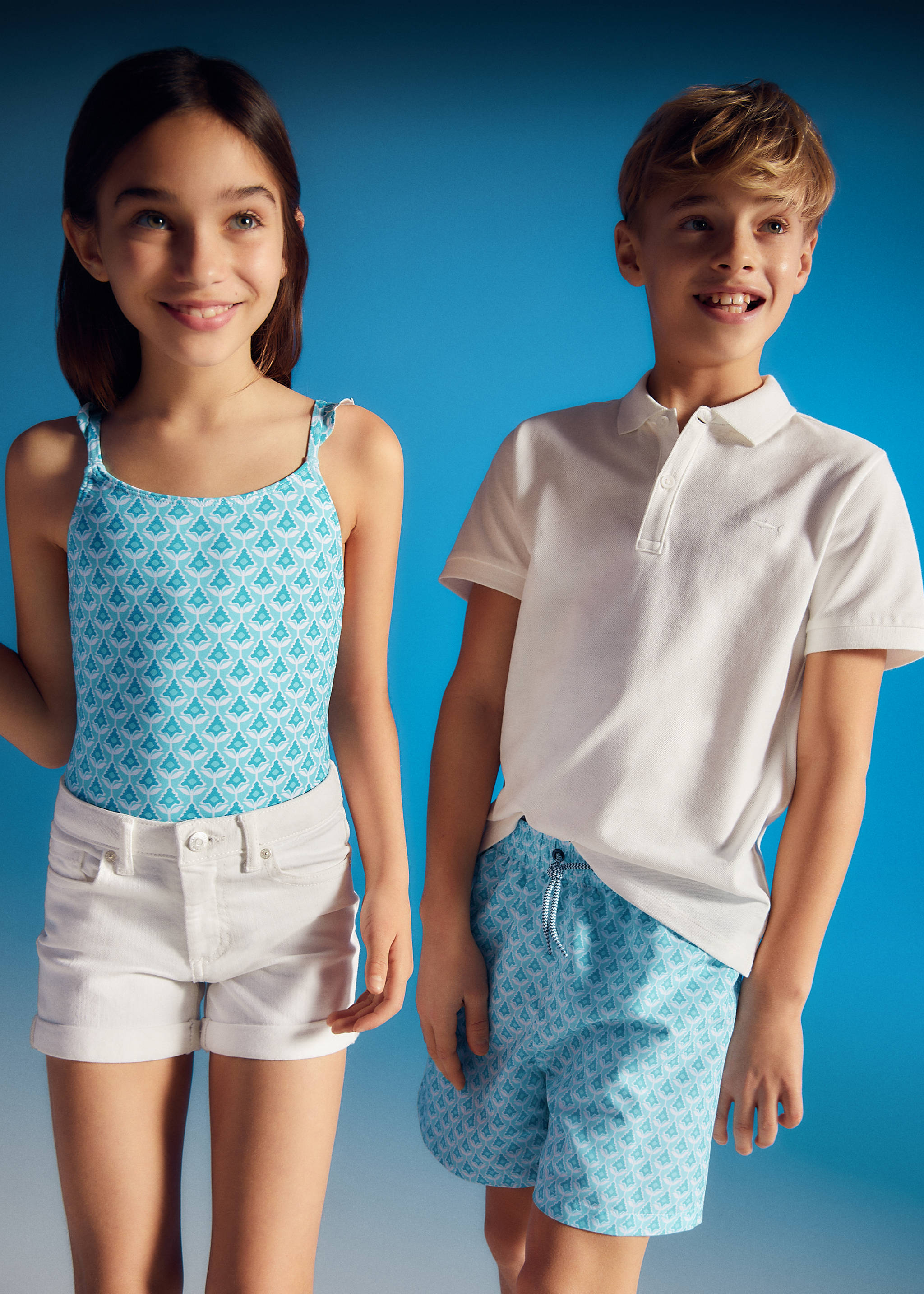 Ruffle print swimsuit - Details of the article 2