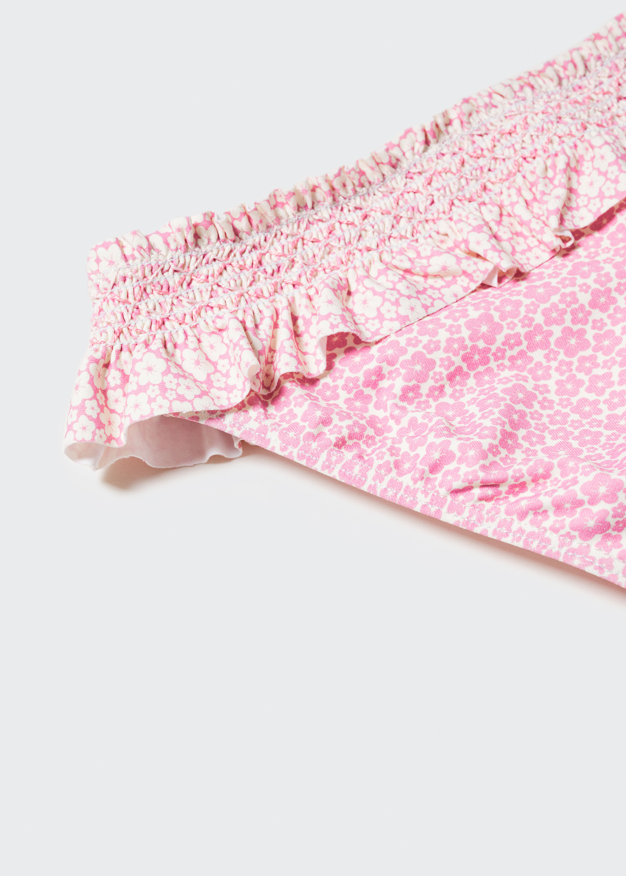 Ruffled floral bikini bottom - Details of the article 0