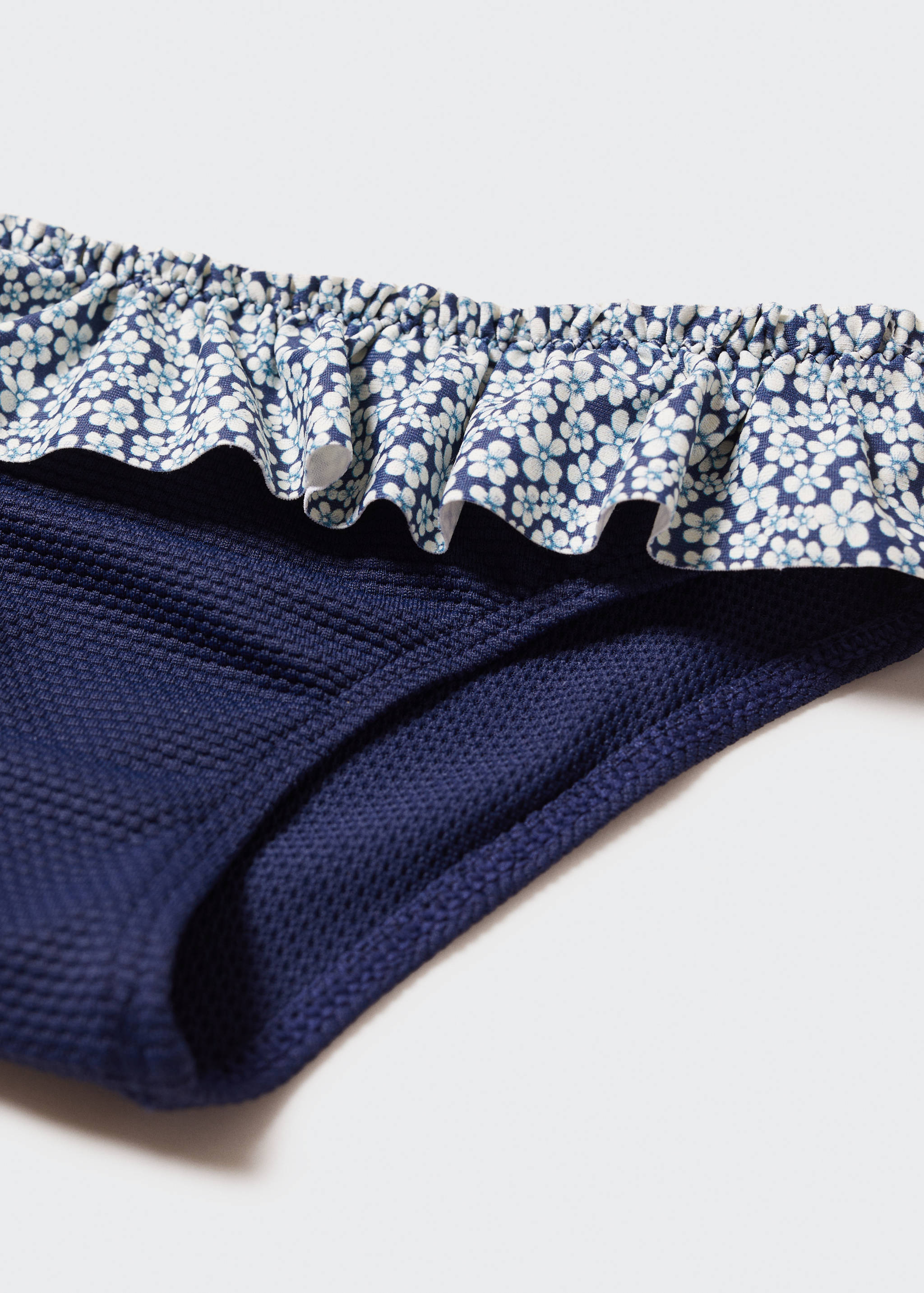 Culotte bikini à fleurs et volant - Détail de l'article 0