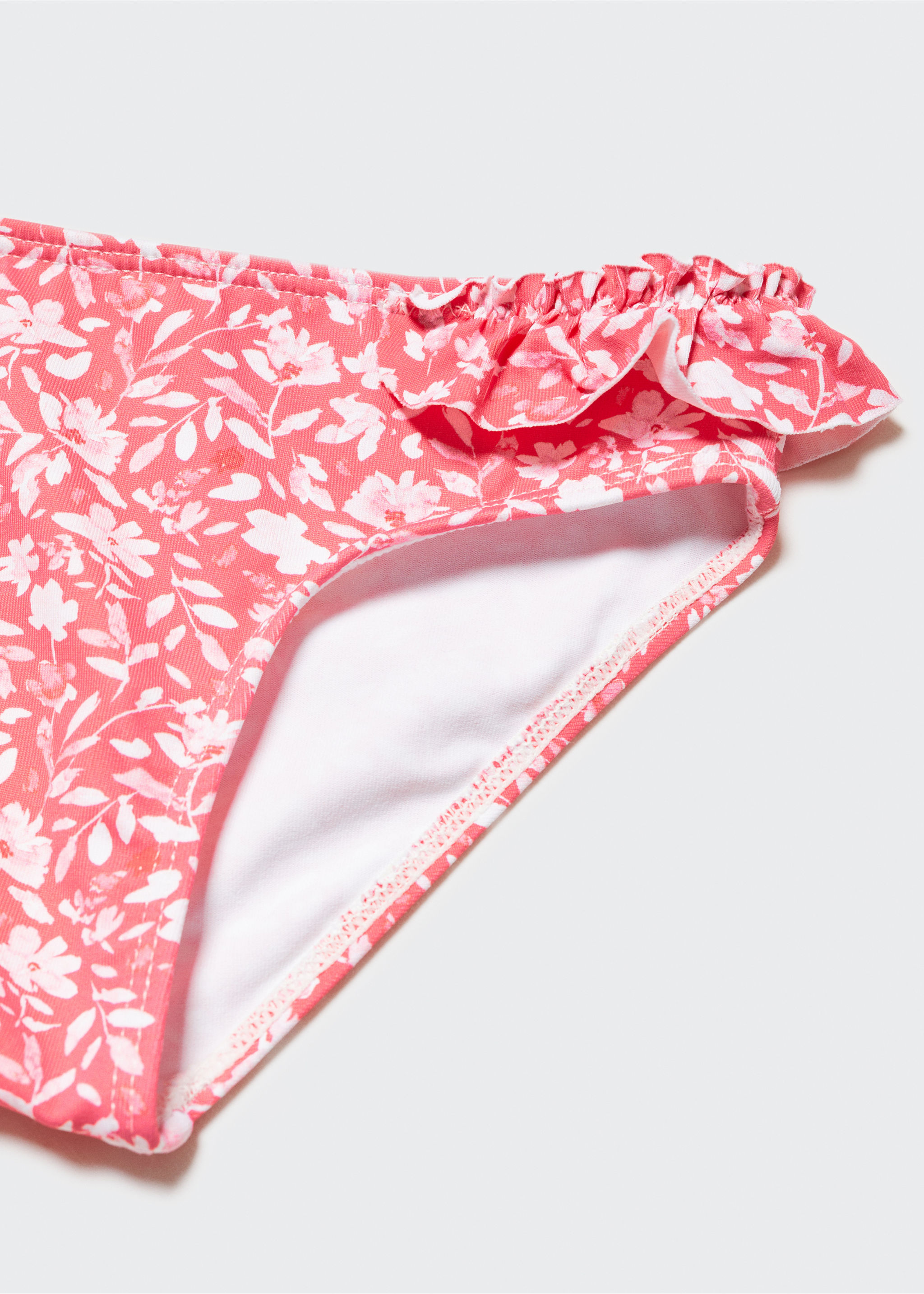 Ruffled floral bikini bottom - Details of the article 0