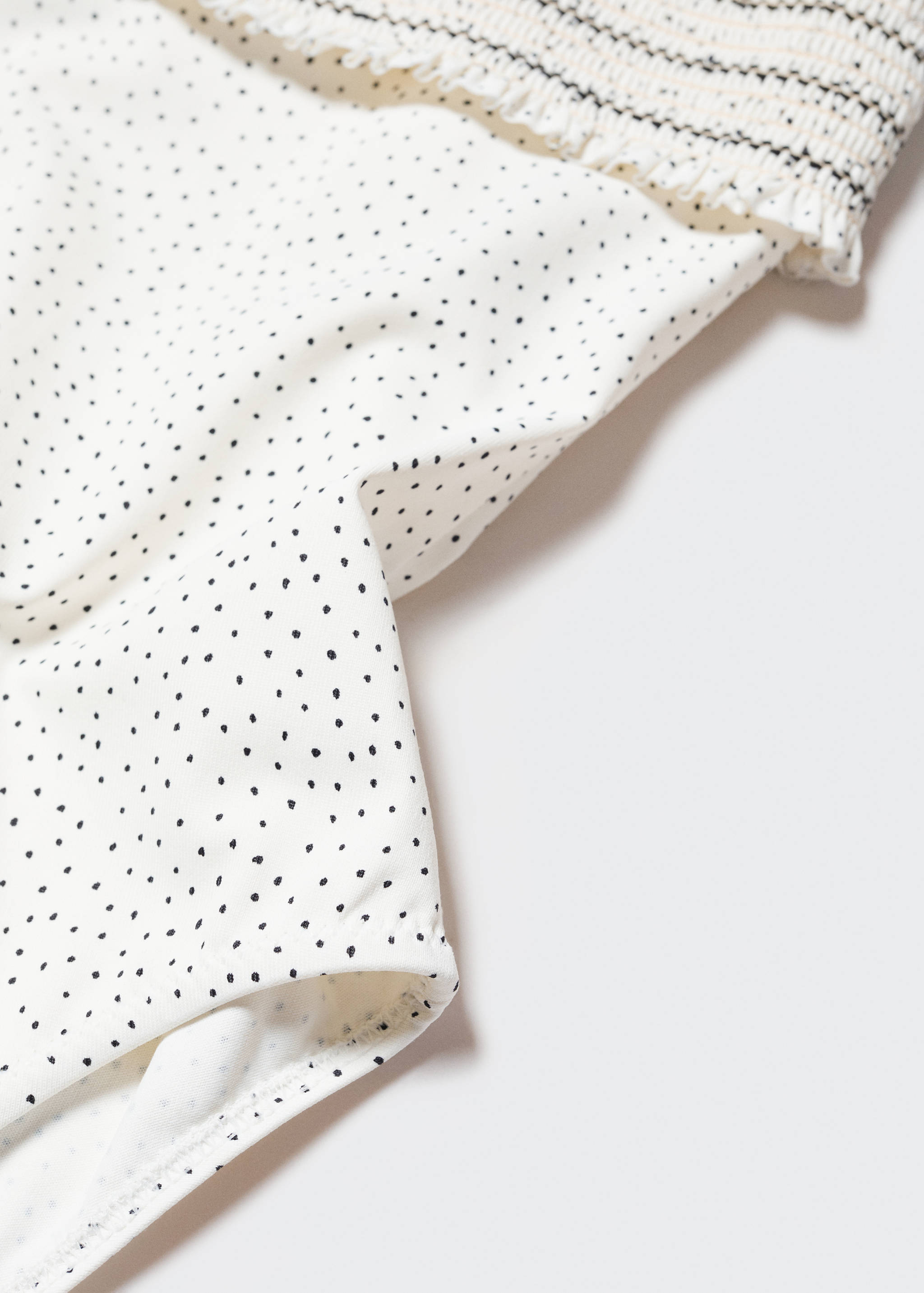 Gathered print swimsuit - Details of the article 0