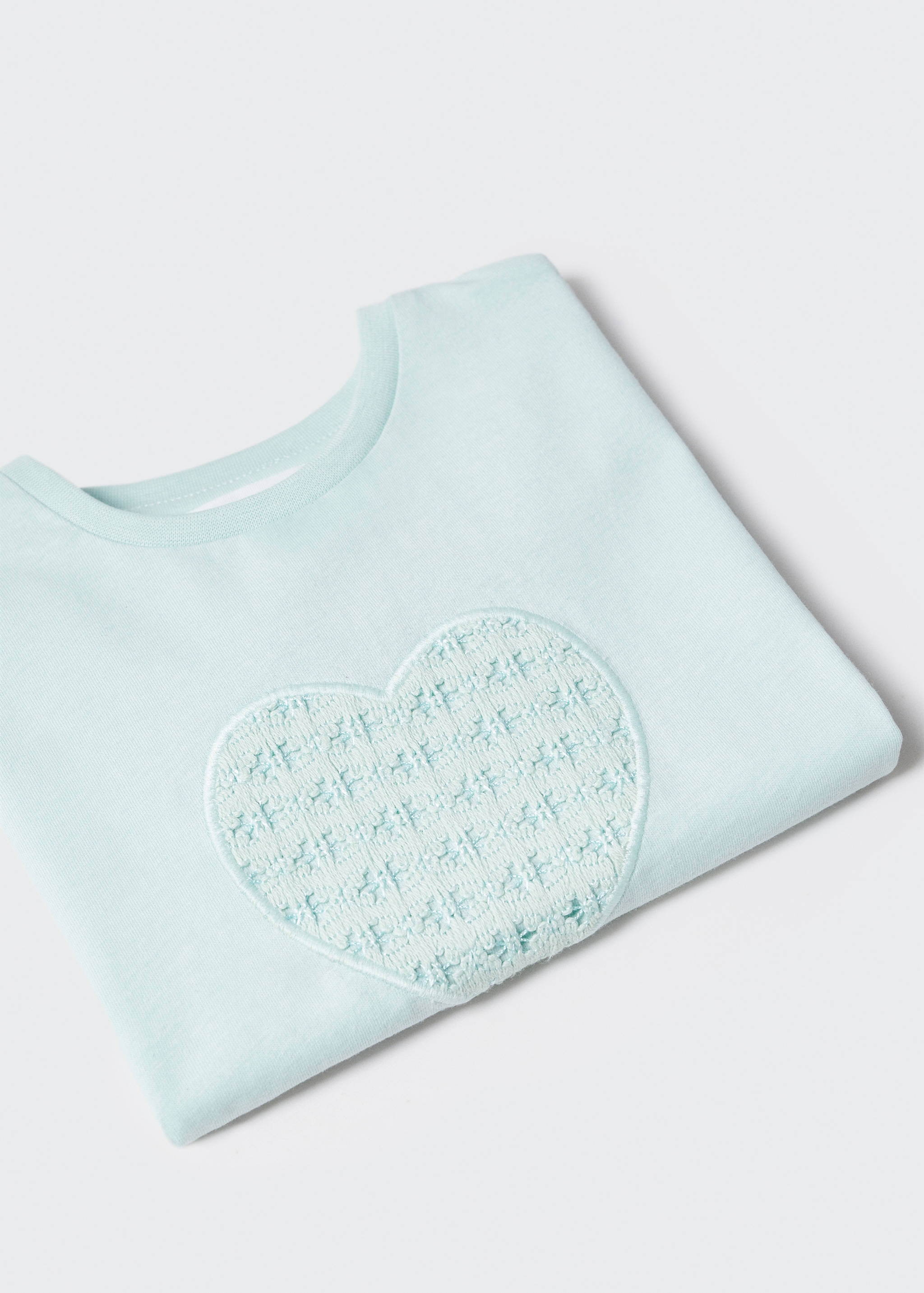 Camiseta corazón bordado - Detalle del artículo 0