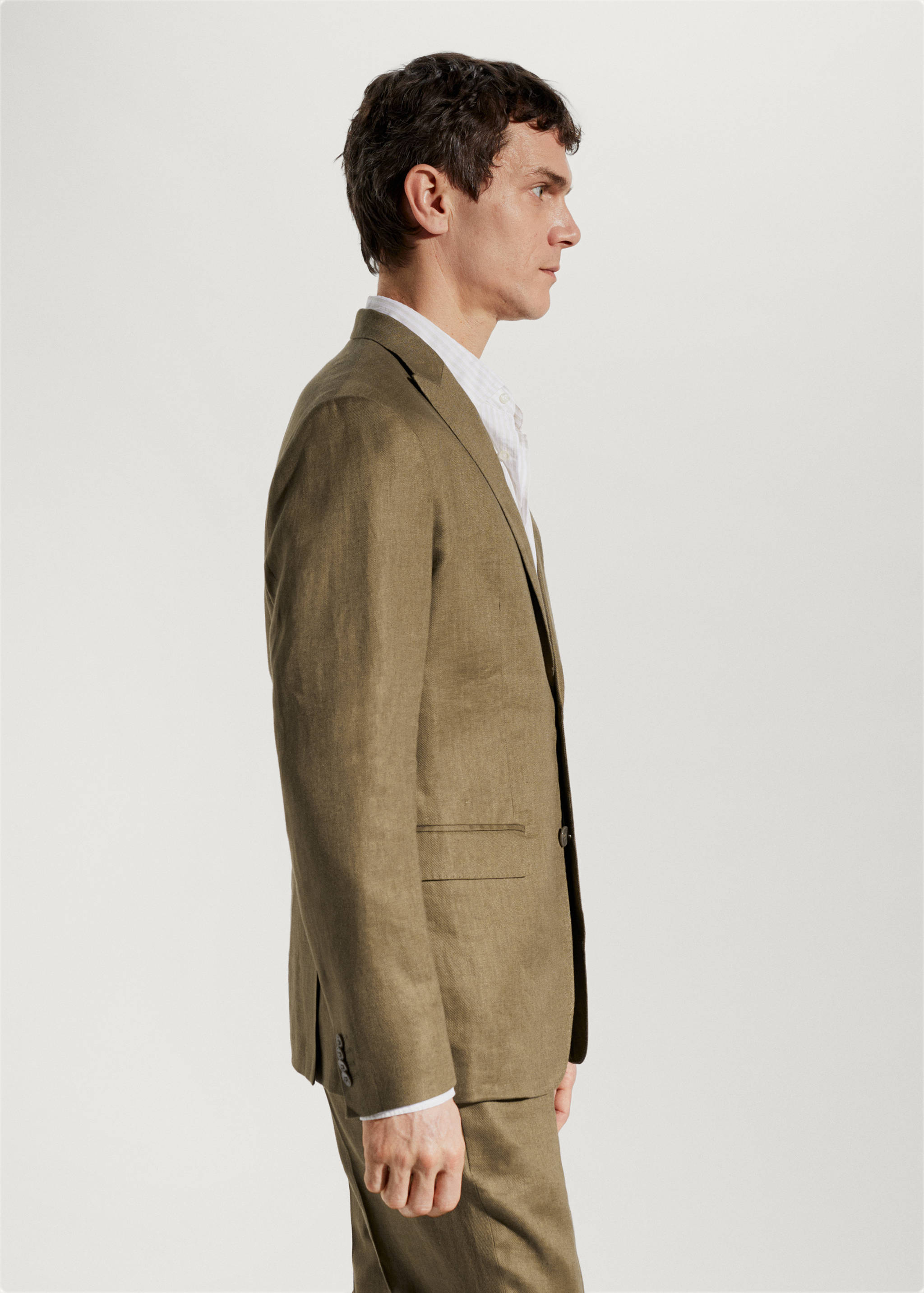 Blazer suit 100% linen - Details of the article 2