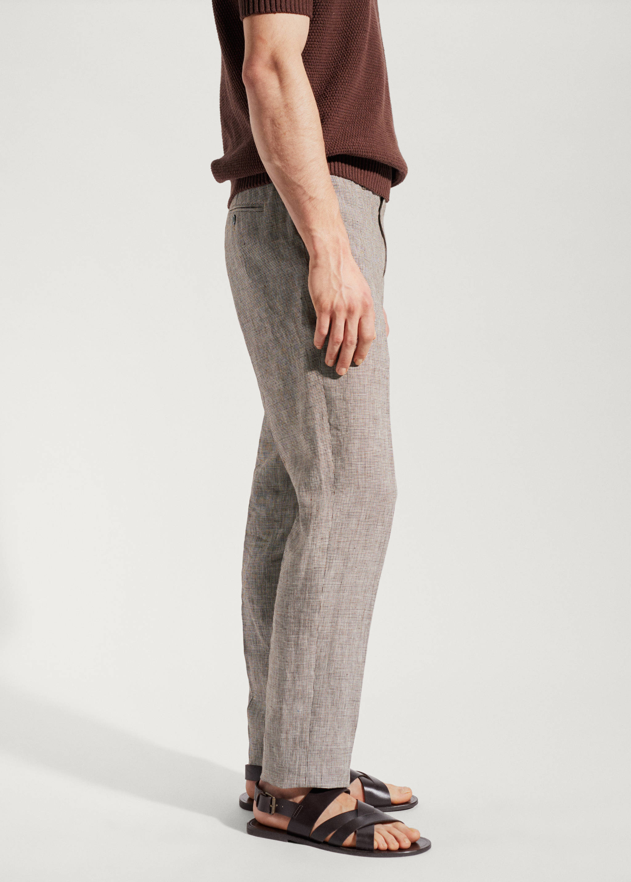 Pantalón traje 100% lino - Detalle del artículo 4