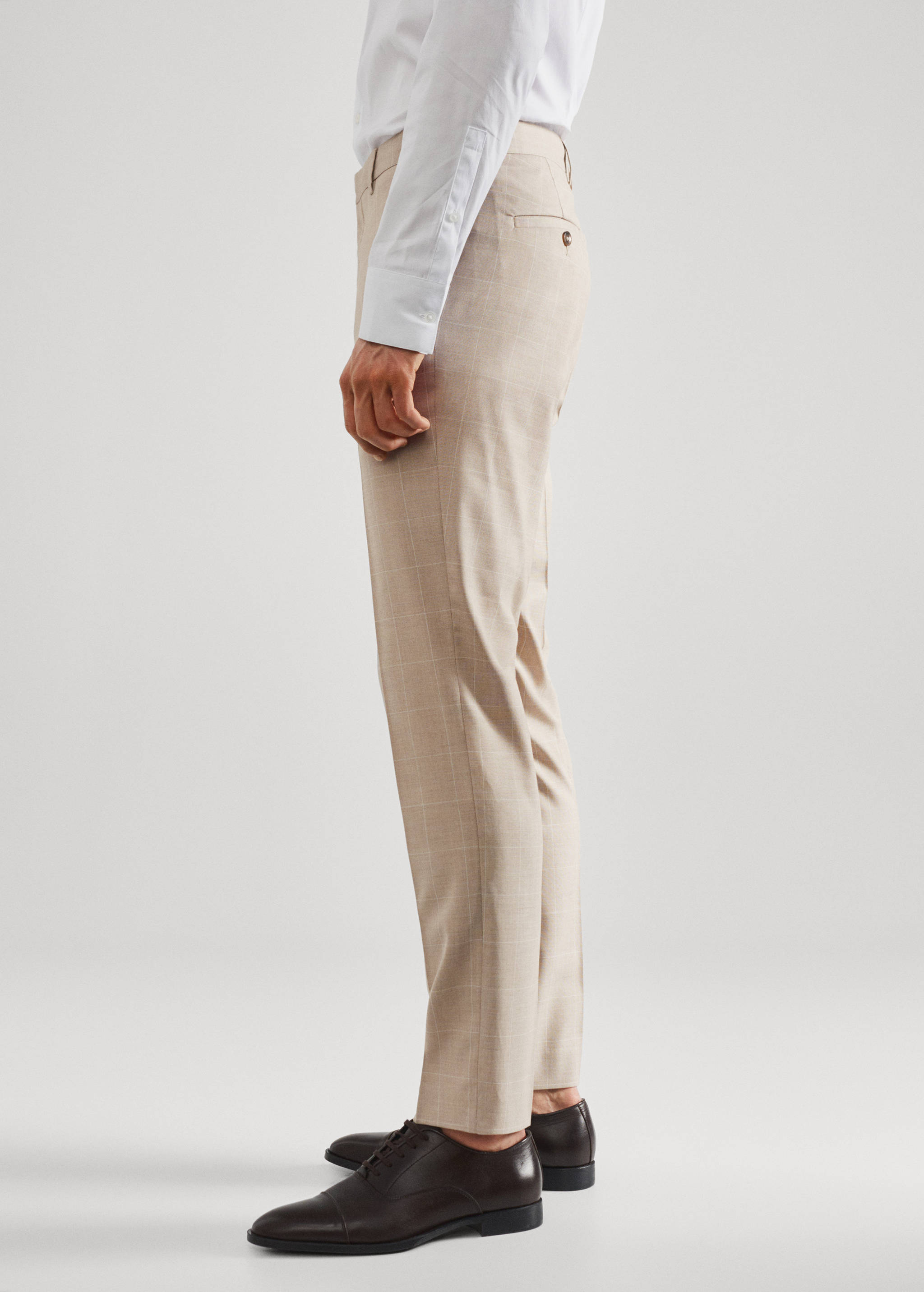 Super slim fit suit trousers - Details of the article 4