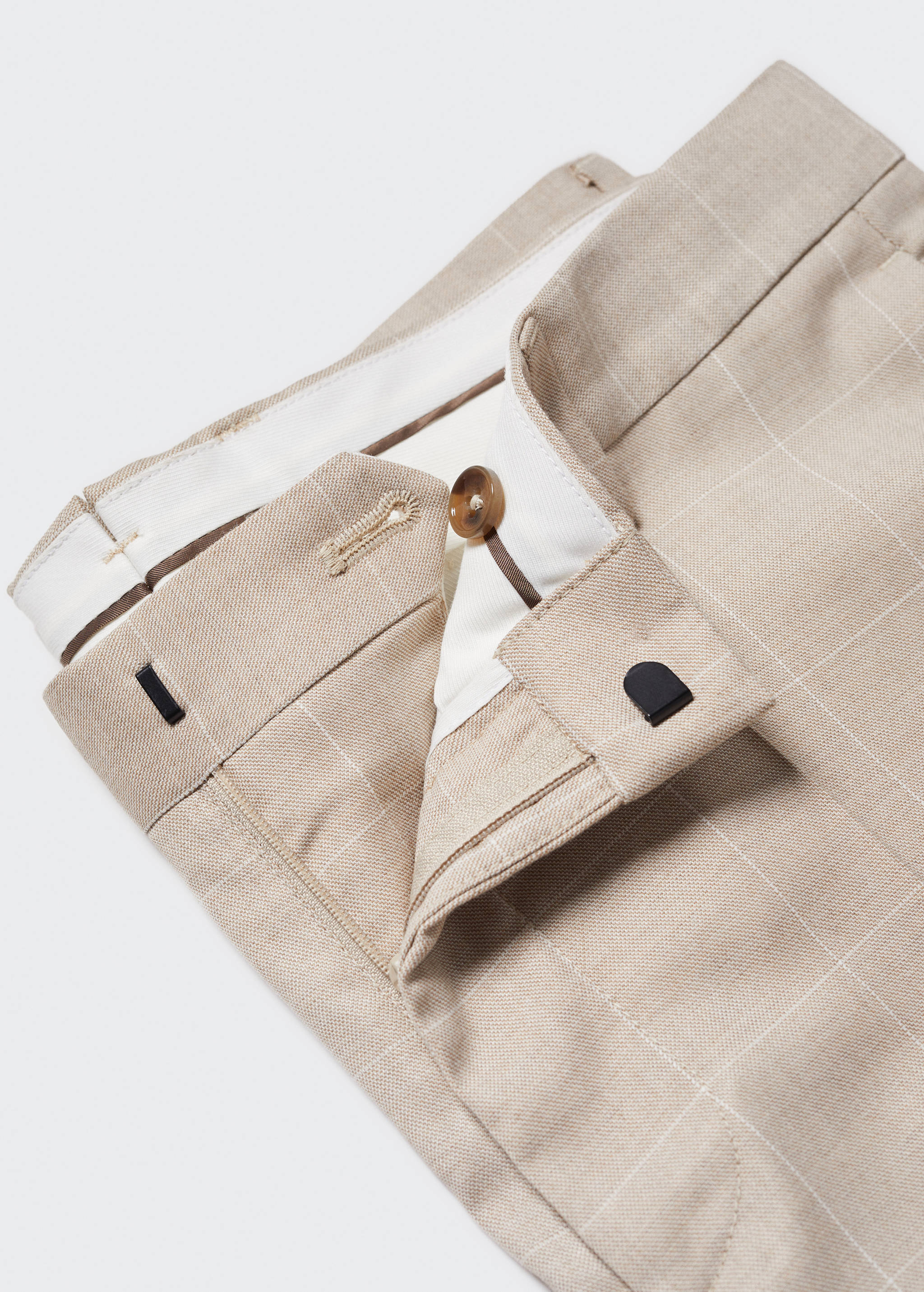 Super slim fit suit trousers - Details of the article 8