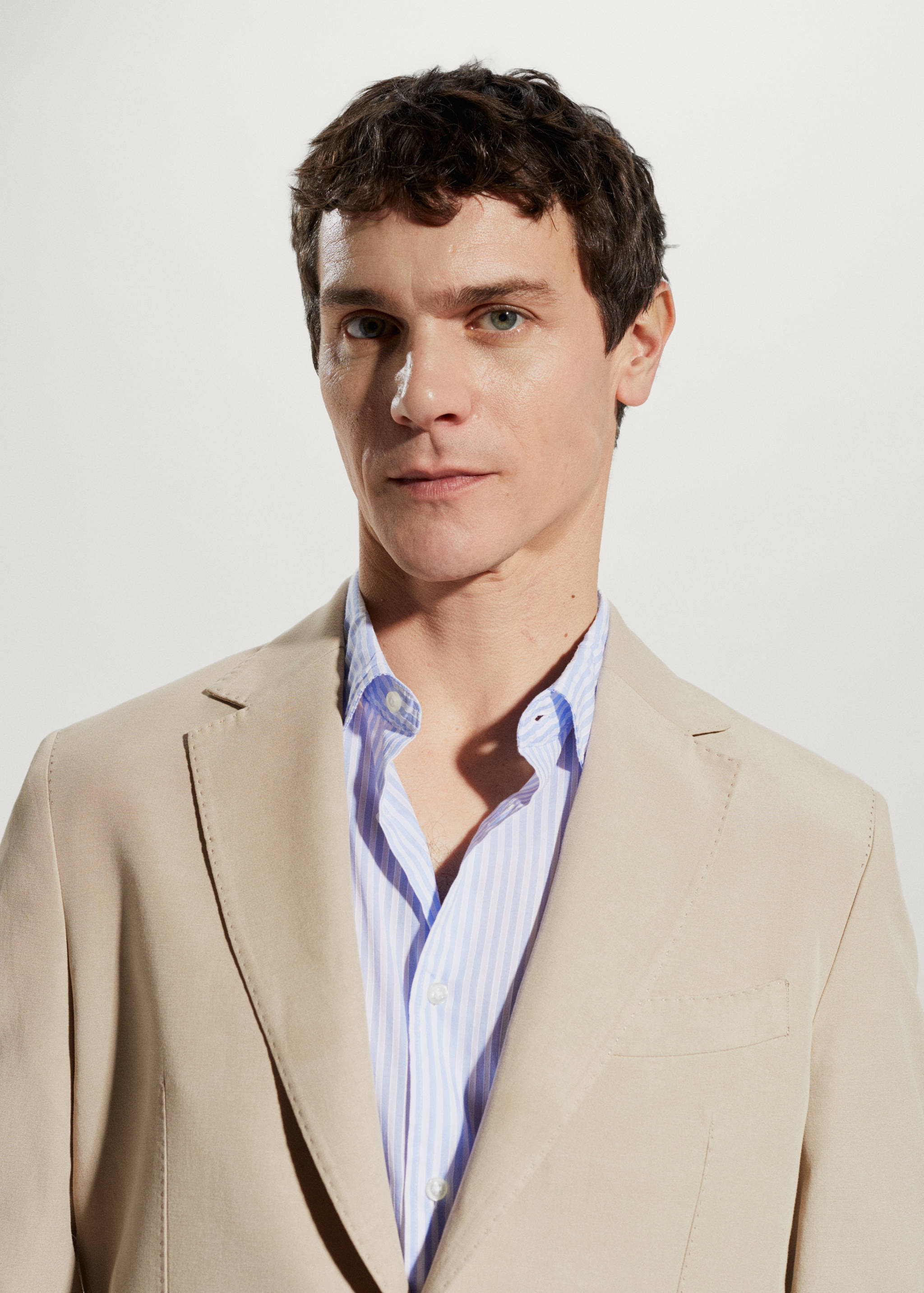 Katoenen slim fit blazer - Detail van het artikel 1