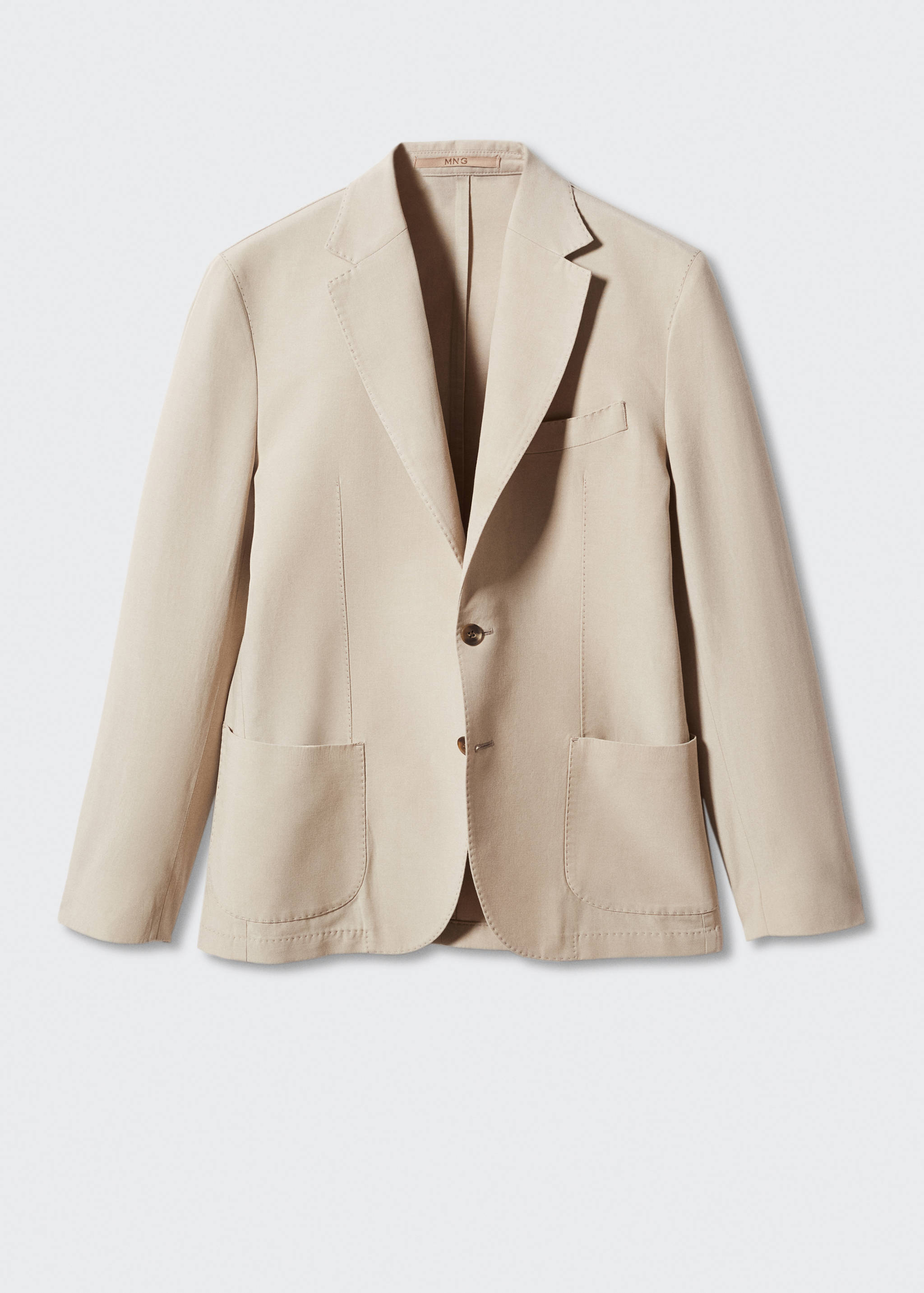 Katoenen slim fit blazer - Artikel zonder model