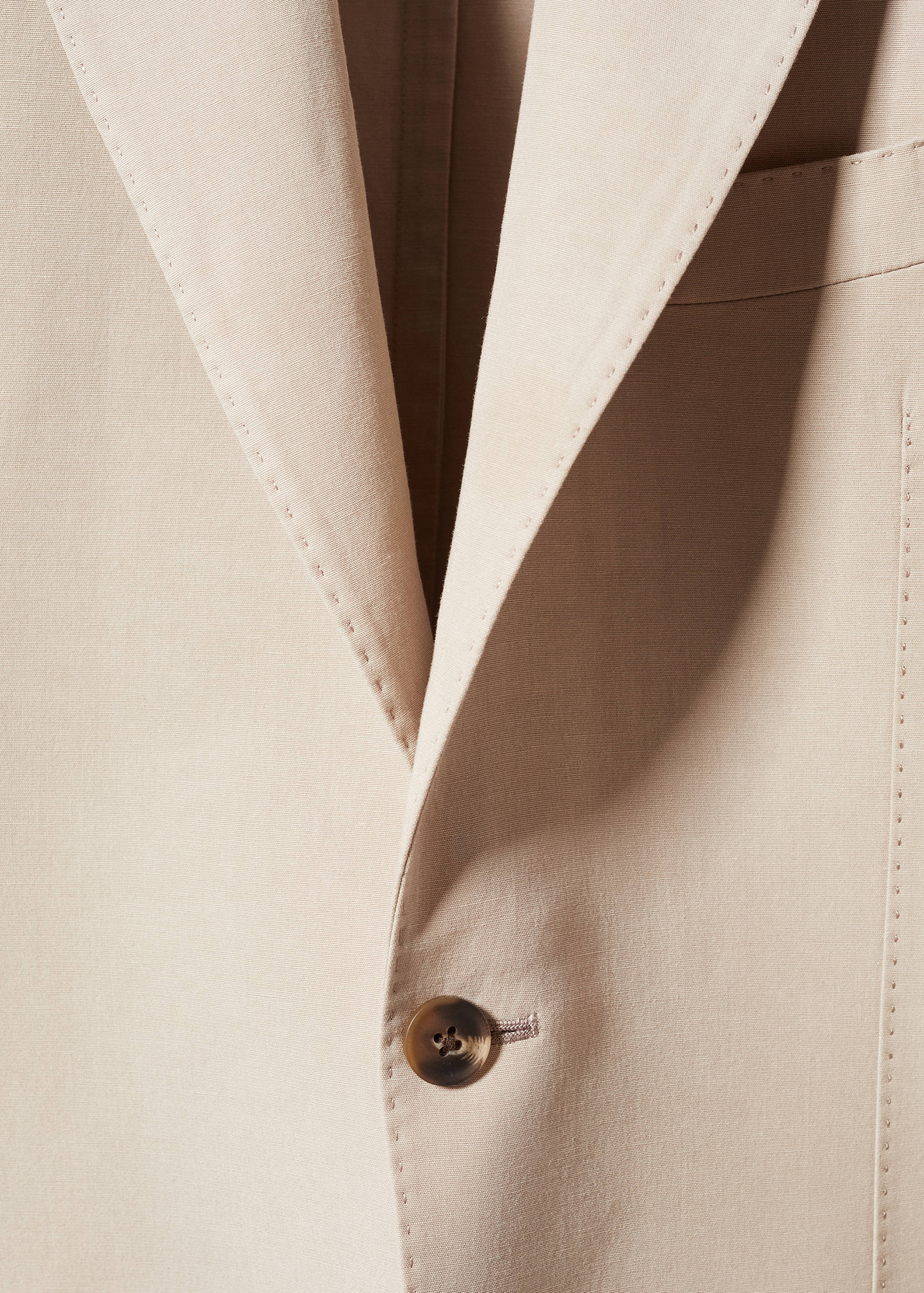 Katoenen slim fit blazer - Detail van het artikel 8