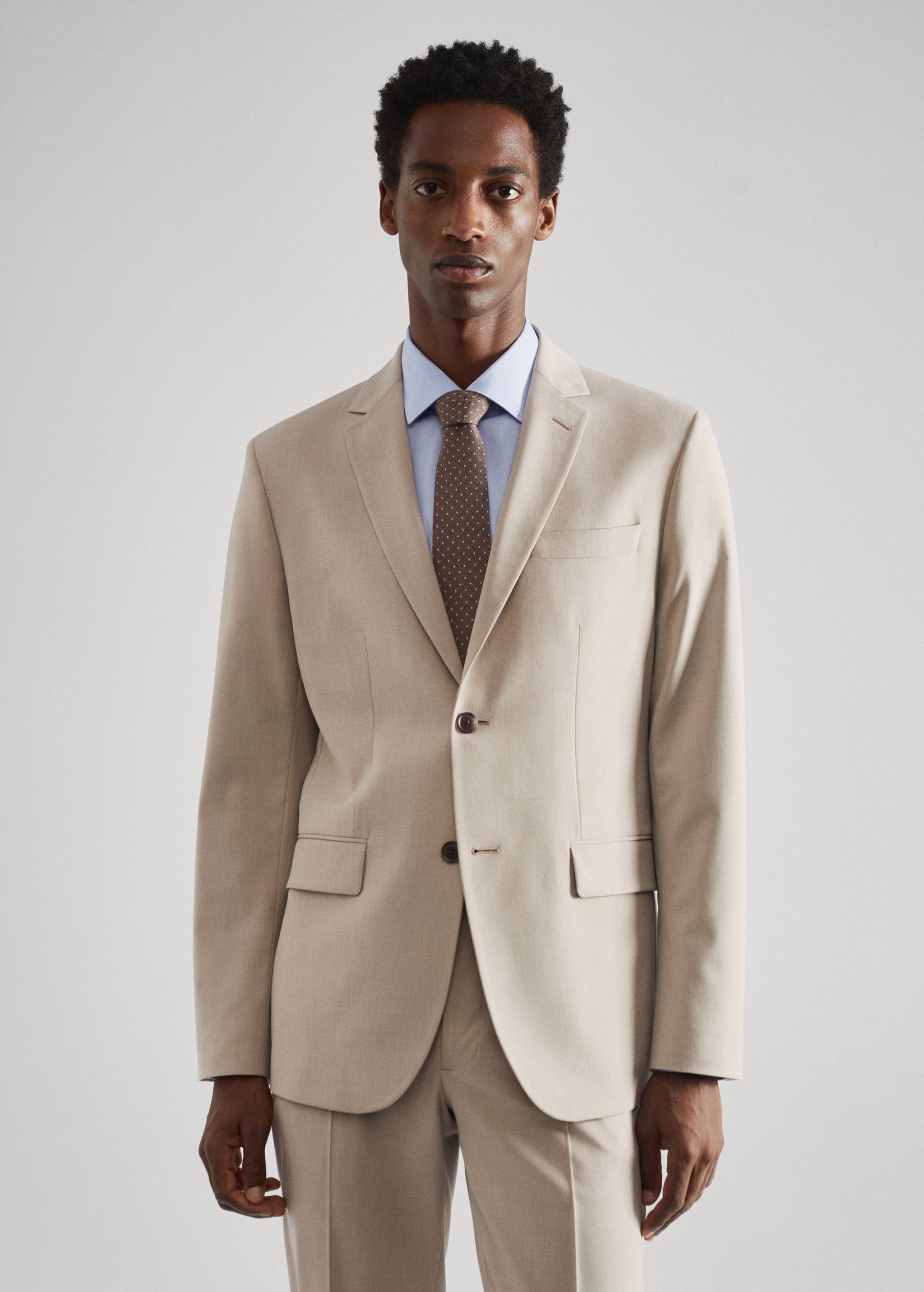 Veste de costume slim fit - Plan moyen