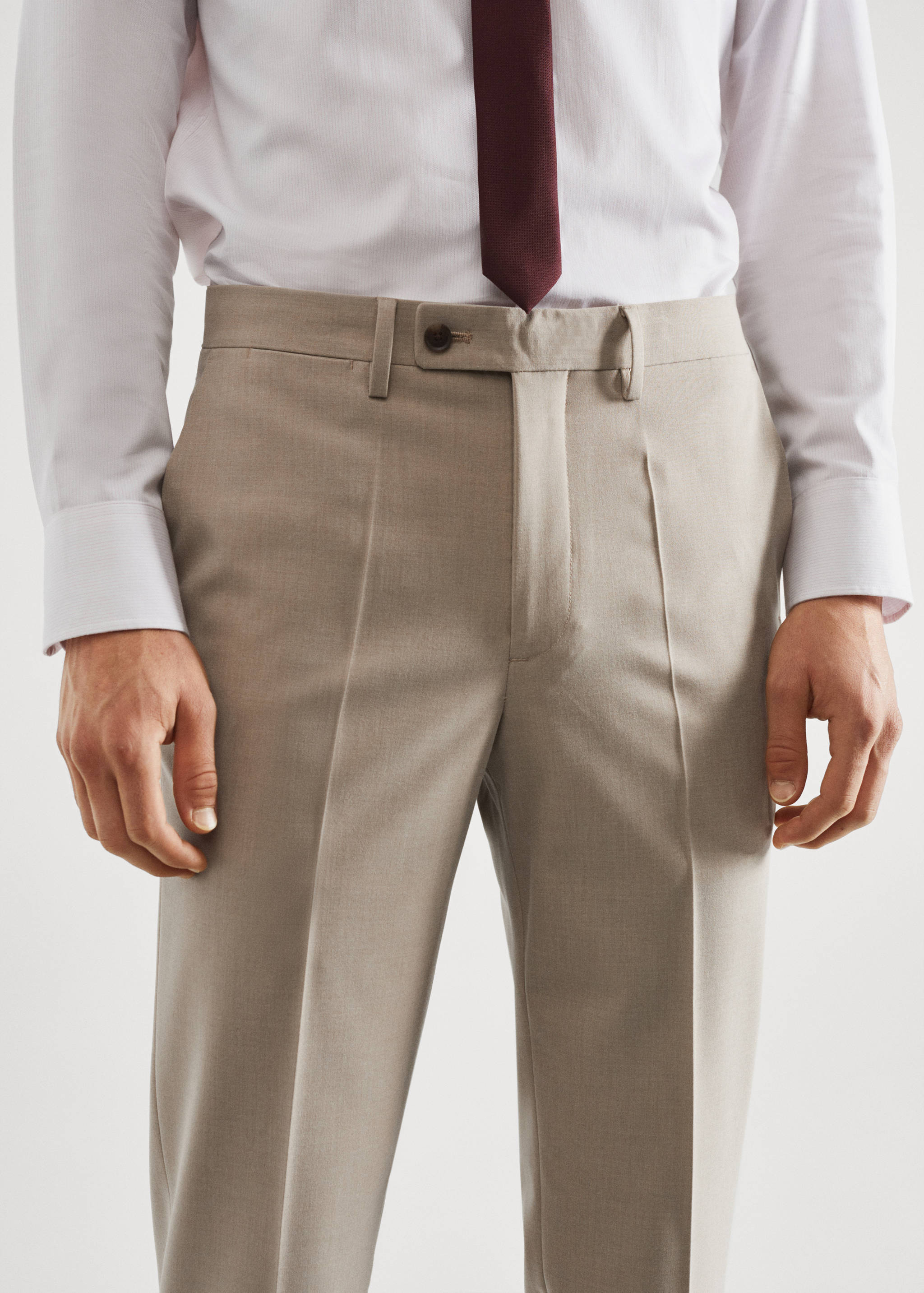 Pantalons vestit slim fit - Detall de l'article 1