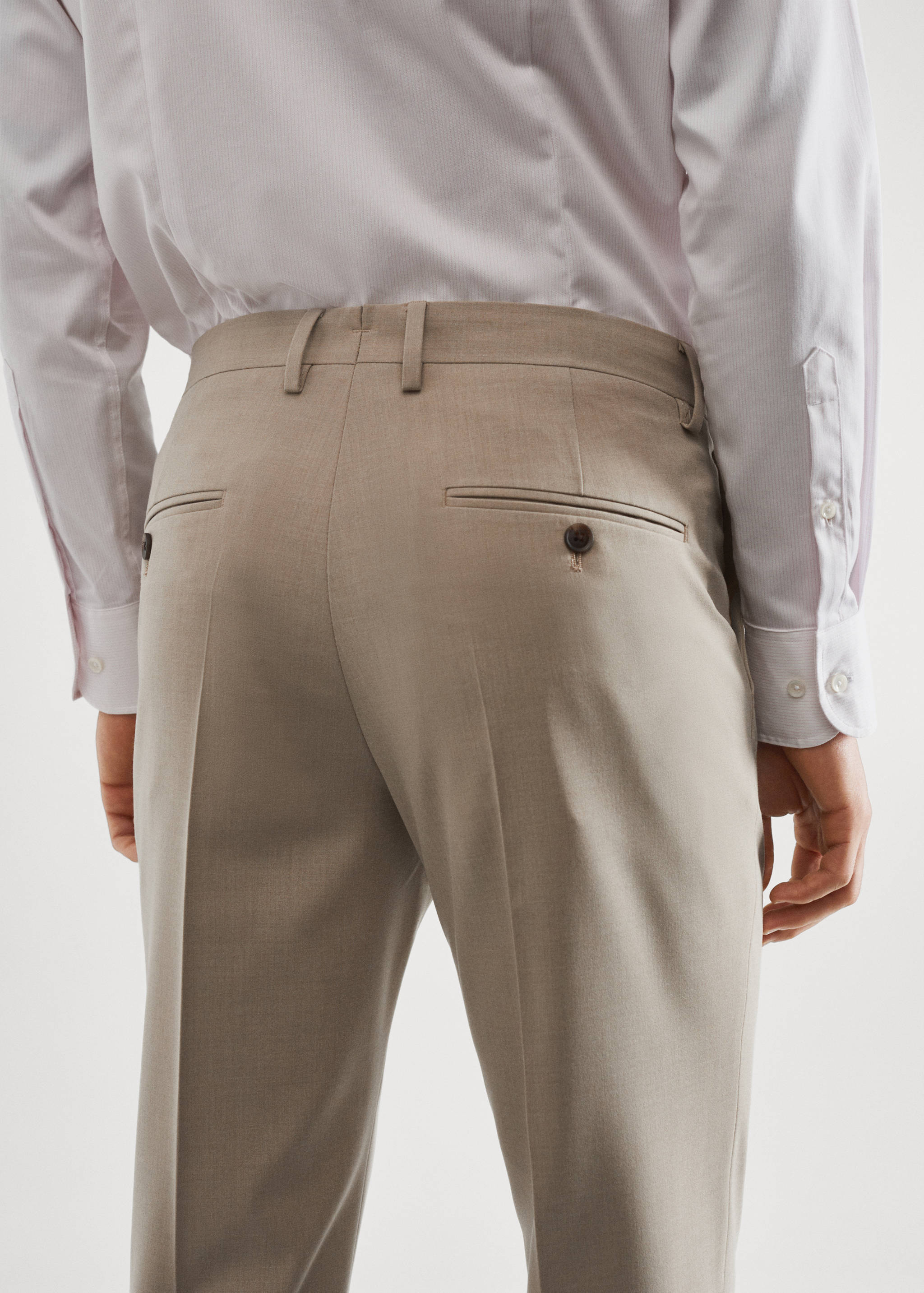Pantalons vestit slim fit - Detall de l'article 4