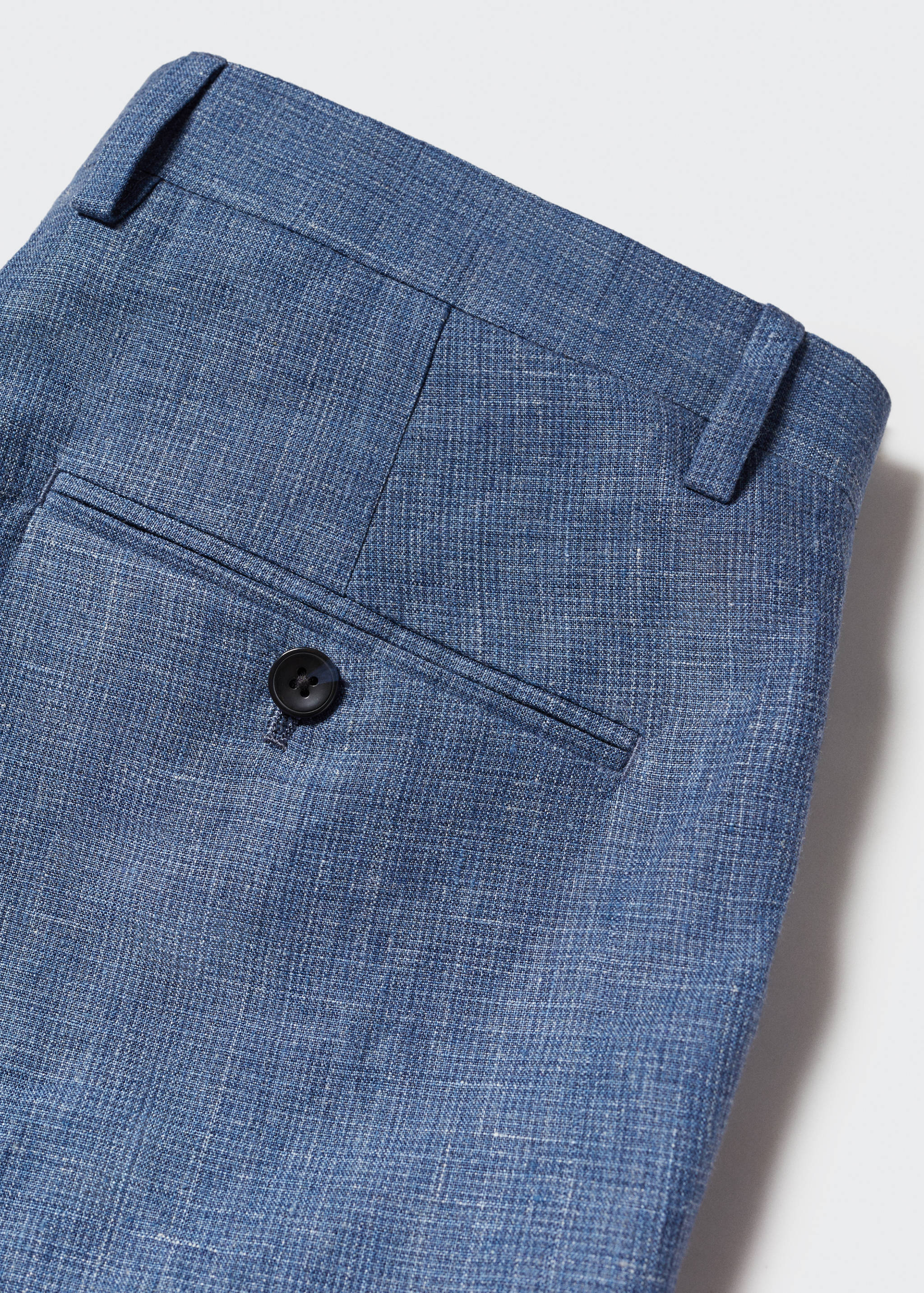 100% linen suit trousers - Details of the article 8