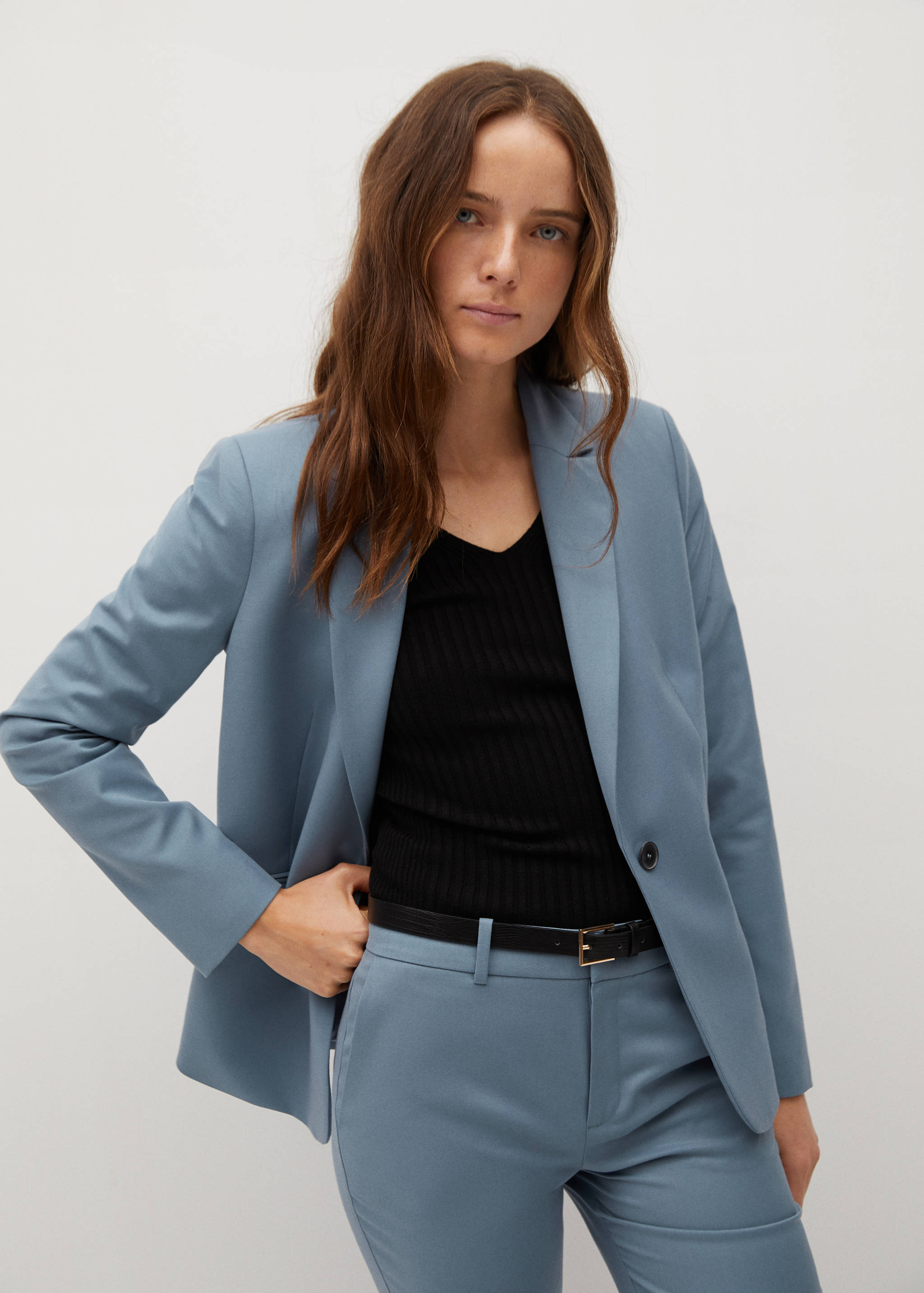 Straight suit trousers - Details of the article 1